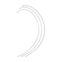 Eva Trio Ostehøvle Ostestrenge til Osteskærer - 3 stk. i Brushed steel, 1