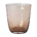 Broste Copenhagen Vandglas Hammered Glas i Brown, 33.5 cl, 1