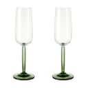 Kähler Champagneglas Hammershøi Champagneglas  - 2 stk. i Grøn, 1