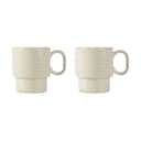 Sagaform Krus og kopper med hank Coffee & More Krus - 2 stk i Beige, 30 cl, 1