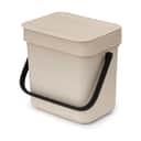 Brabantia Spande uden pedal Sort & Go Affaldsspand i Soft Beige, 3 L, 1
