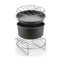 OBH Nordica Tilbehør til airfryers Airfryer tilbehørssæt XXL Easy Fry i Sølv / Sort, 1