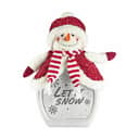 Casa Christmas Lysdekoration Christmas Classic LED Snemand i Hvid/rød, 39 cm, 1