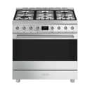 Smeg Komfurer Classic Gaskomfur C9GMX2 i Stål, 1