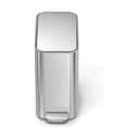 Simplehuman Pedalspande Smal Pedalspand i Børstet stål, 1