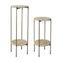 Lene Bjerre Sideborde Traville Borde - 2 stk. i Beige/lys guld, 1