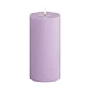 Deluxe Homeart LED-lys Real Flame LED Bloklys i Lavendel, 20 cm, 1