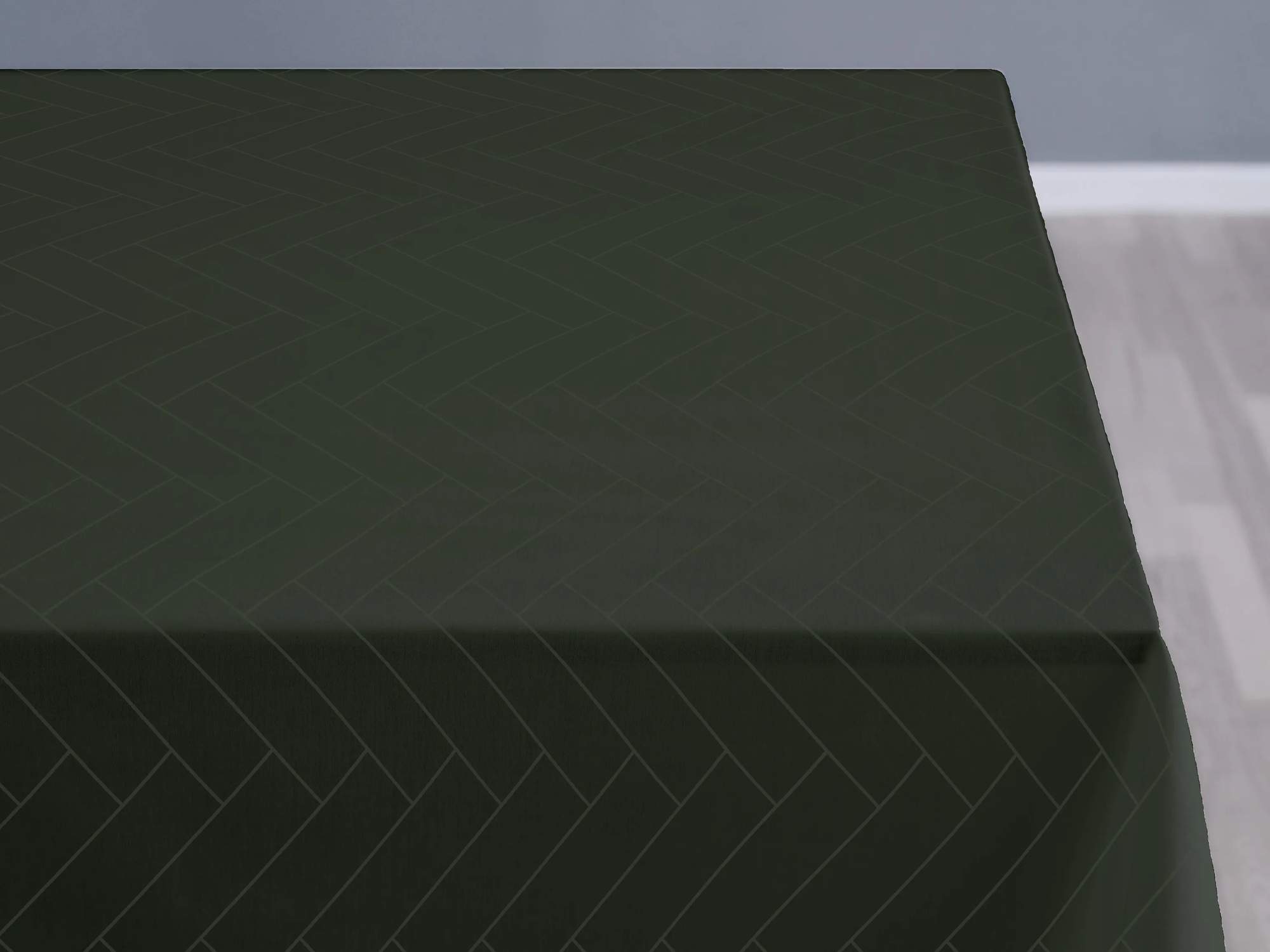 Tiles Damask Dug, forest green, large