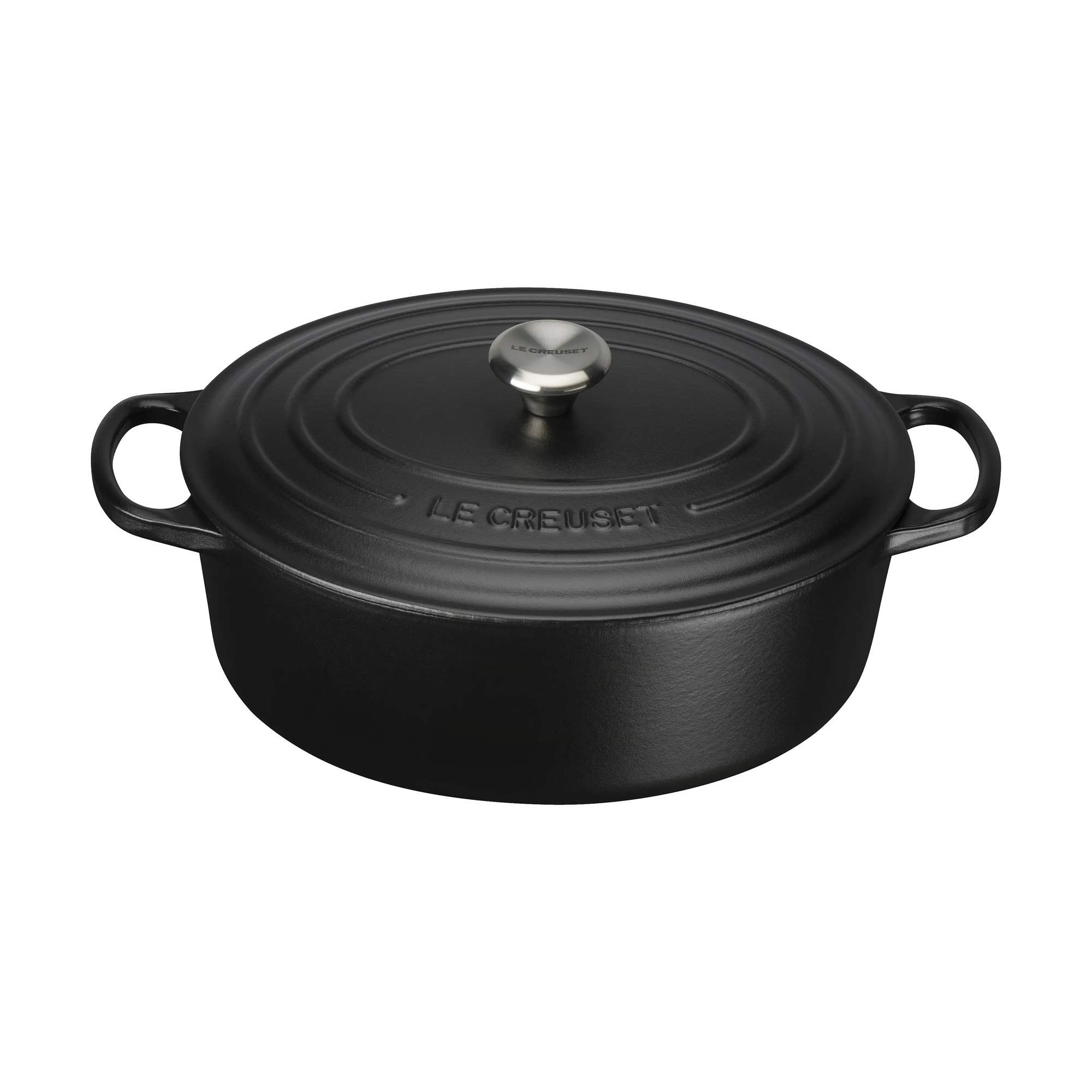 Creuset - Oval Gryde - 4,1 liter Støbejern - Sort | Imerco