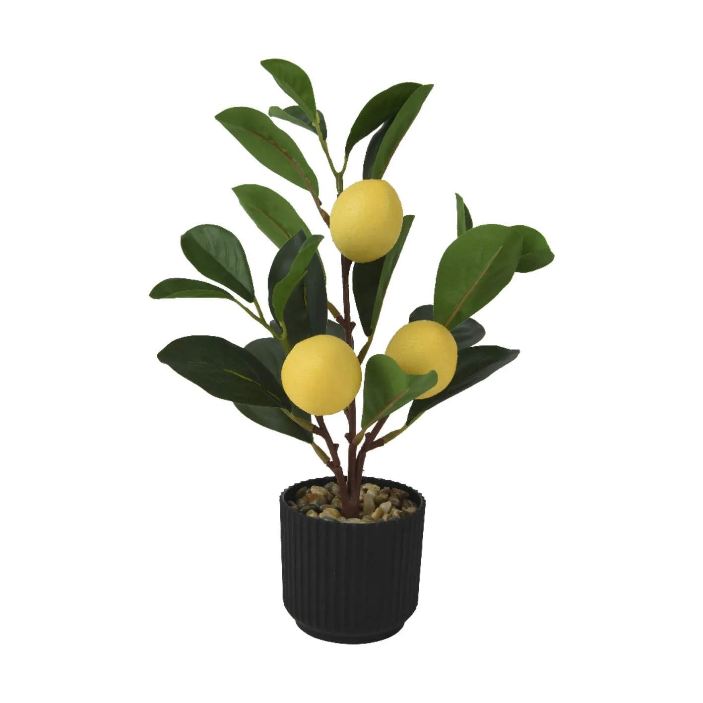 Kunstig Citrontræ, grøn/gul, large