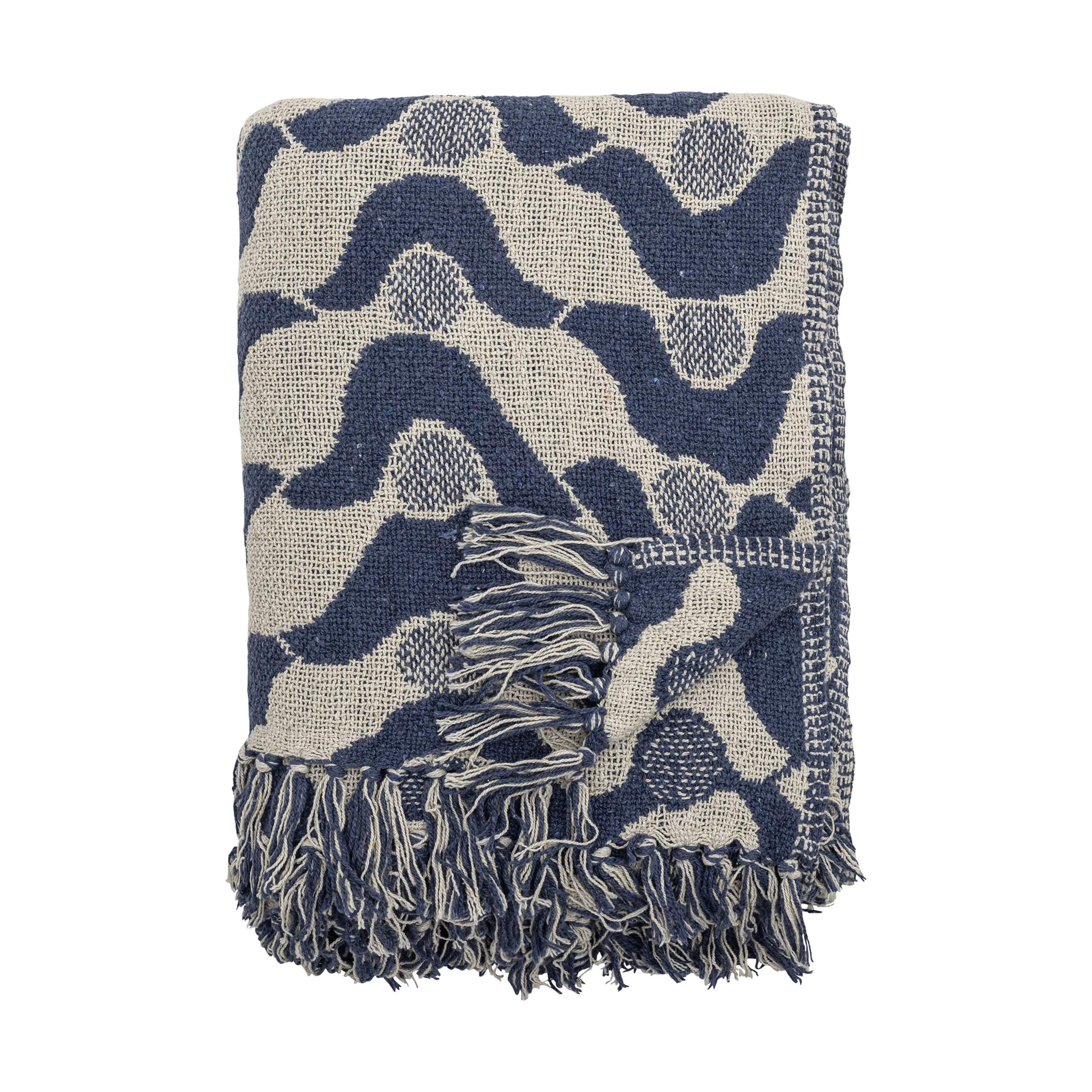 Creative Collection Santena Plaid, blå, large