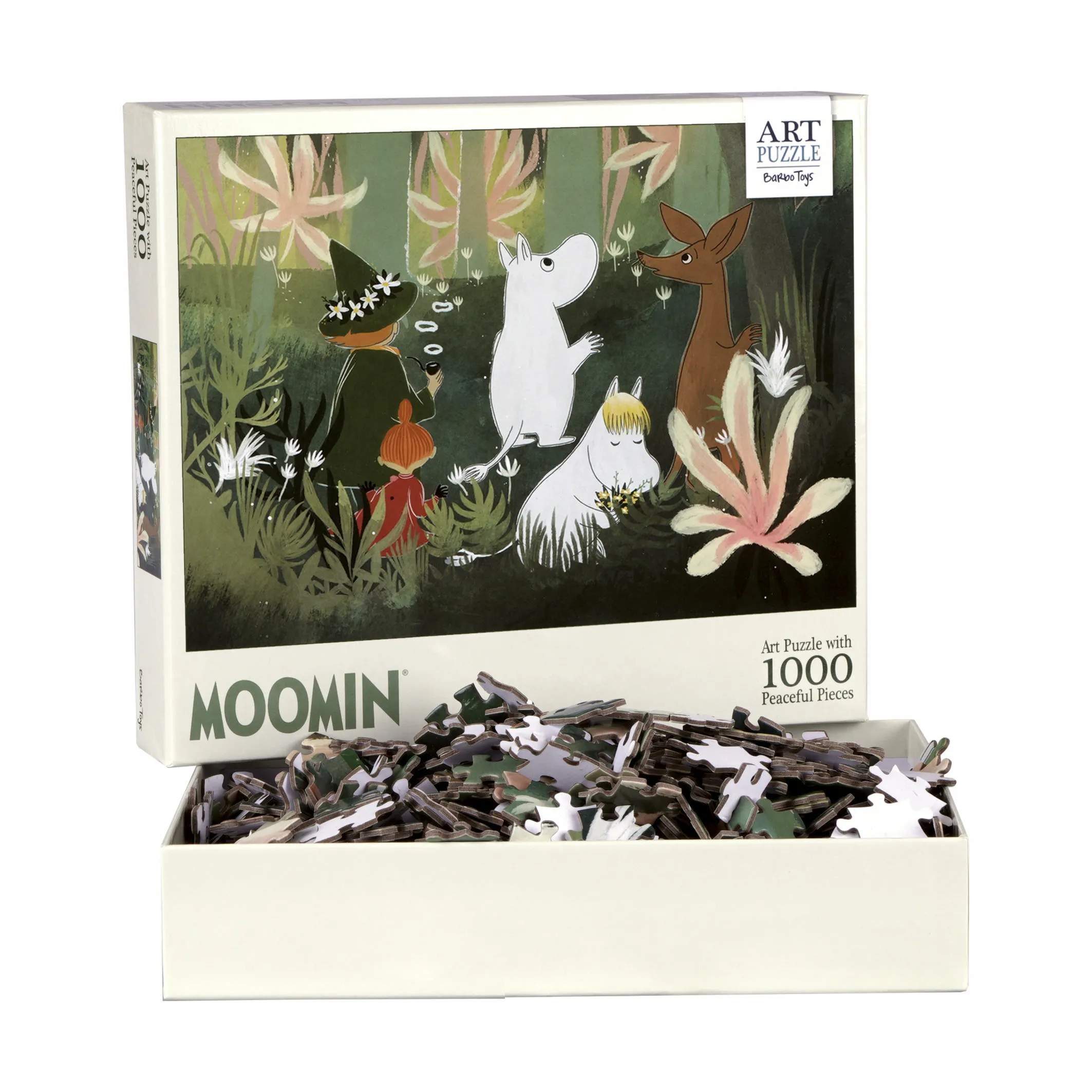 Moomin Puslespil, skovgrøn, large
