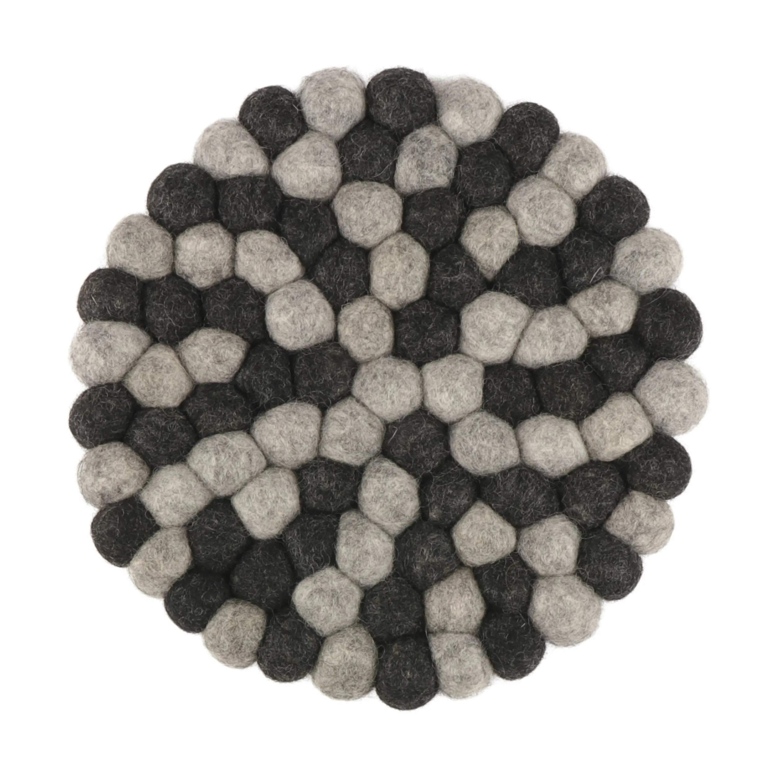 Bordskåner - Små kugler, sort/lysegrå, large