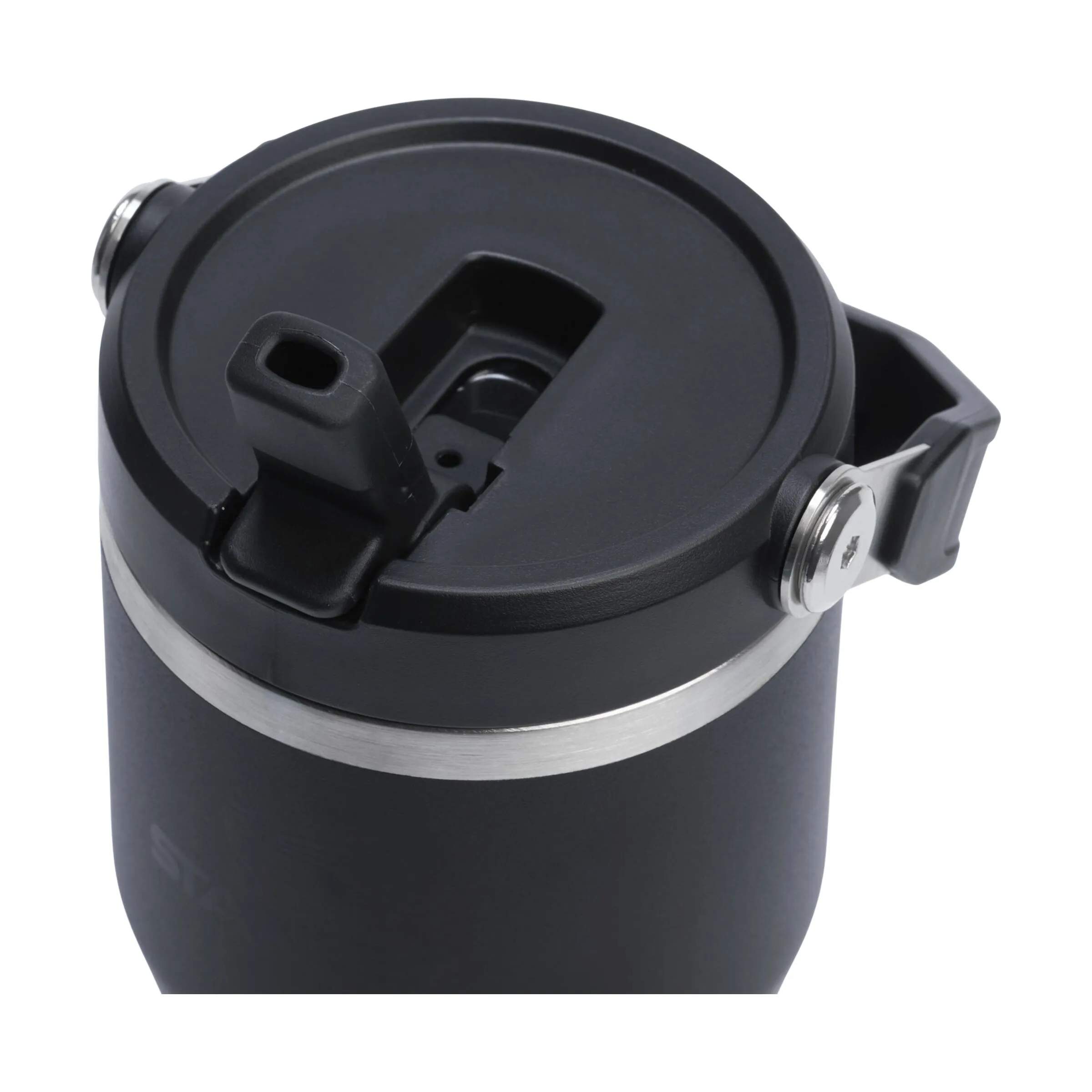 Stanley To go kopper The IceFlow Flip Straw i Black, 0.6 L, 3