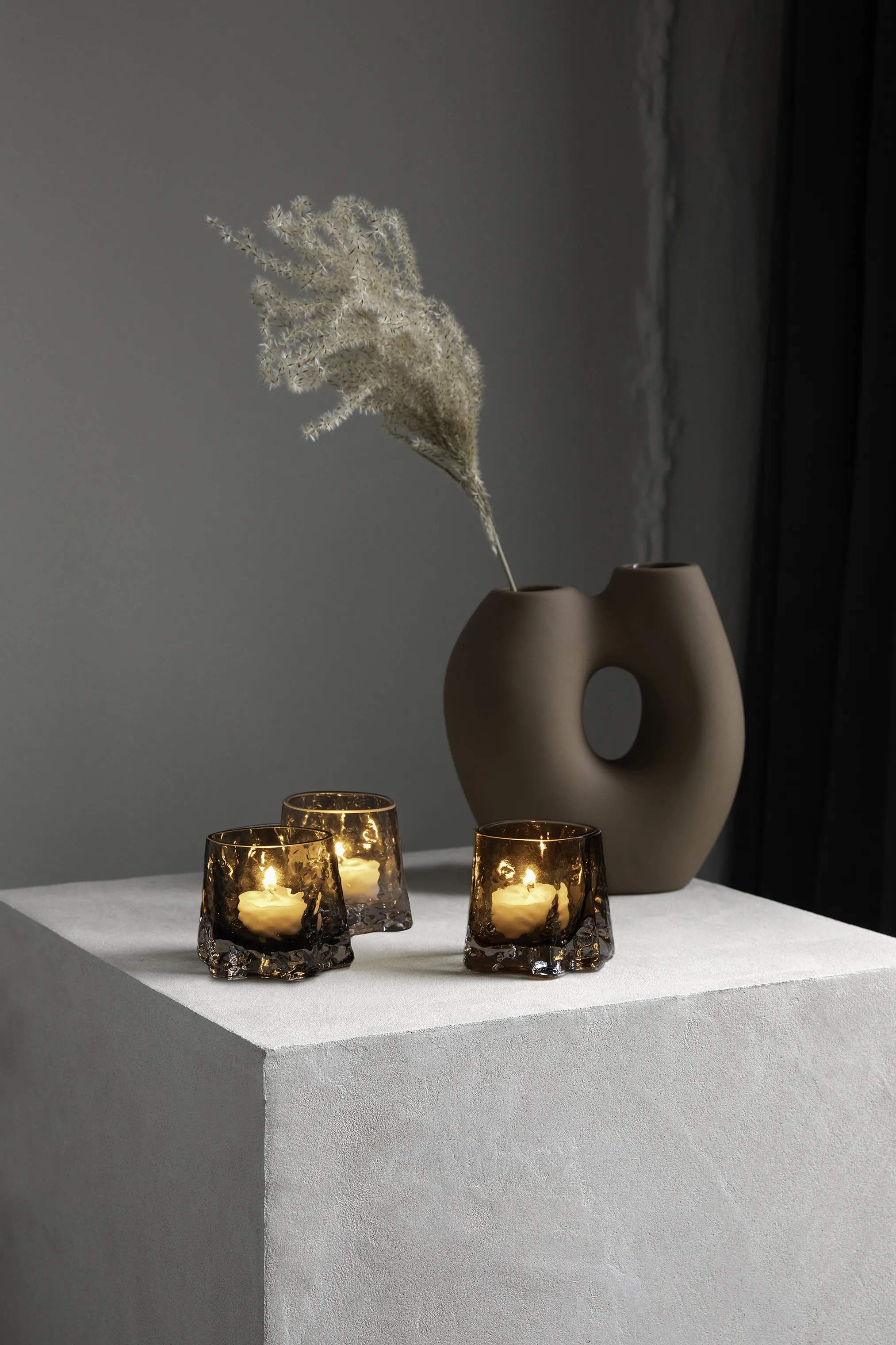 Cooee Fyrfadsstage Gry Fyrfadsstage i Cognac, 2