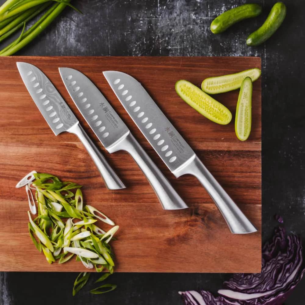THE CUSTOM CHEF™ Santokuknive Cuisine::pro®
Damashiro® Cuisine::pro Damashiro® Try Me Santokukniv i Sølvfarvet, 2