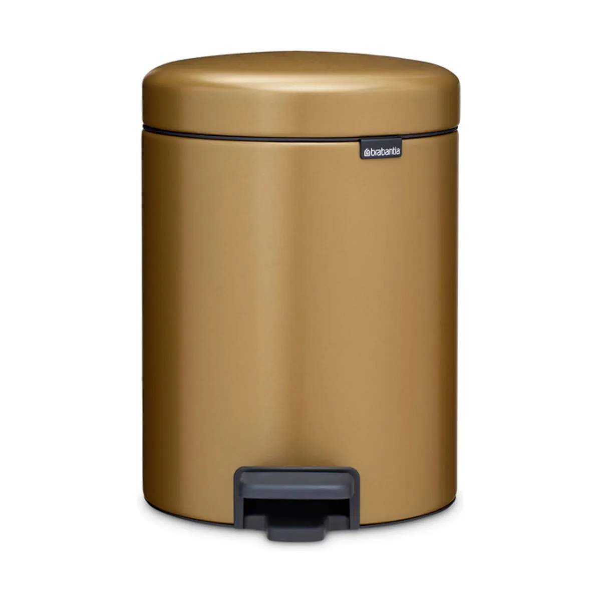 Brabantia Toiletspande NewIcon Pedalspand i Warm Brass, 5 L, 1