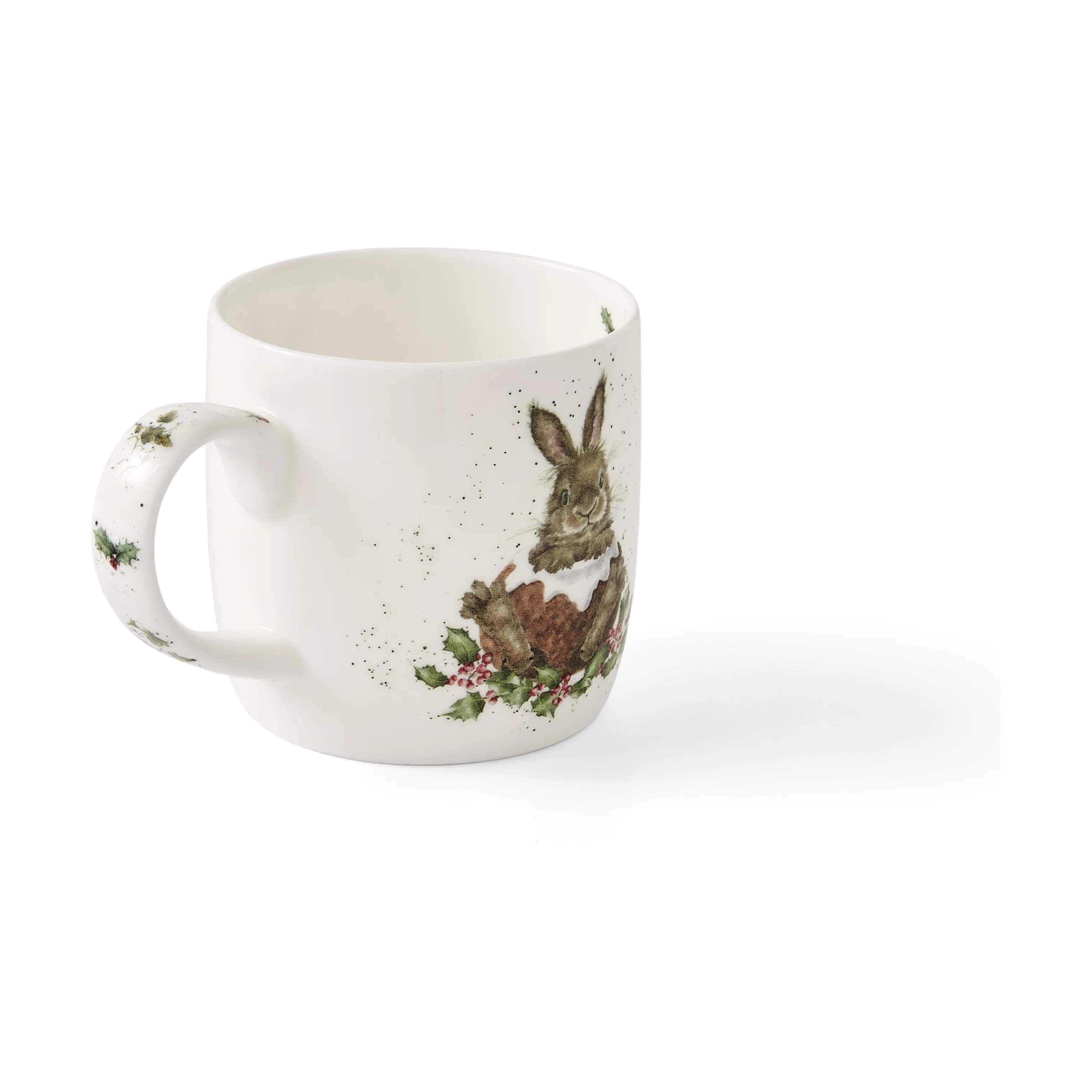 Royal Worcester Krus og kopper med hank Wrendale Krus - Merry little xms i Julekanin, 4