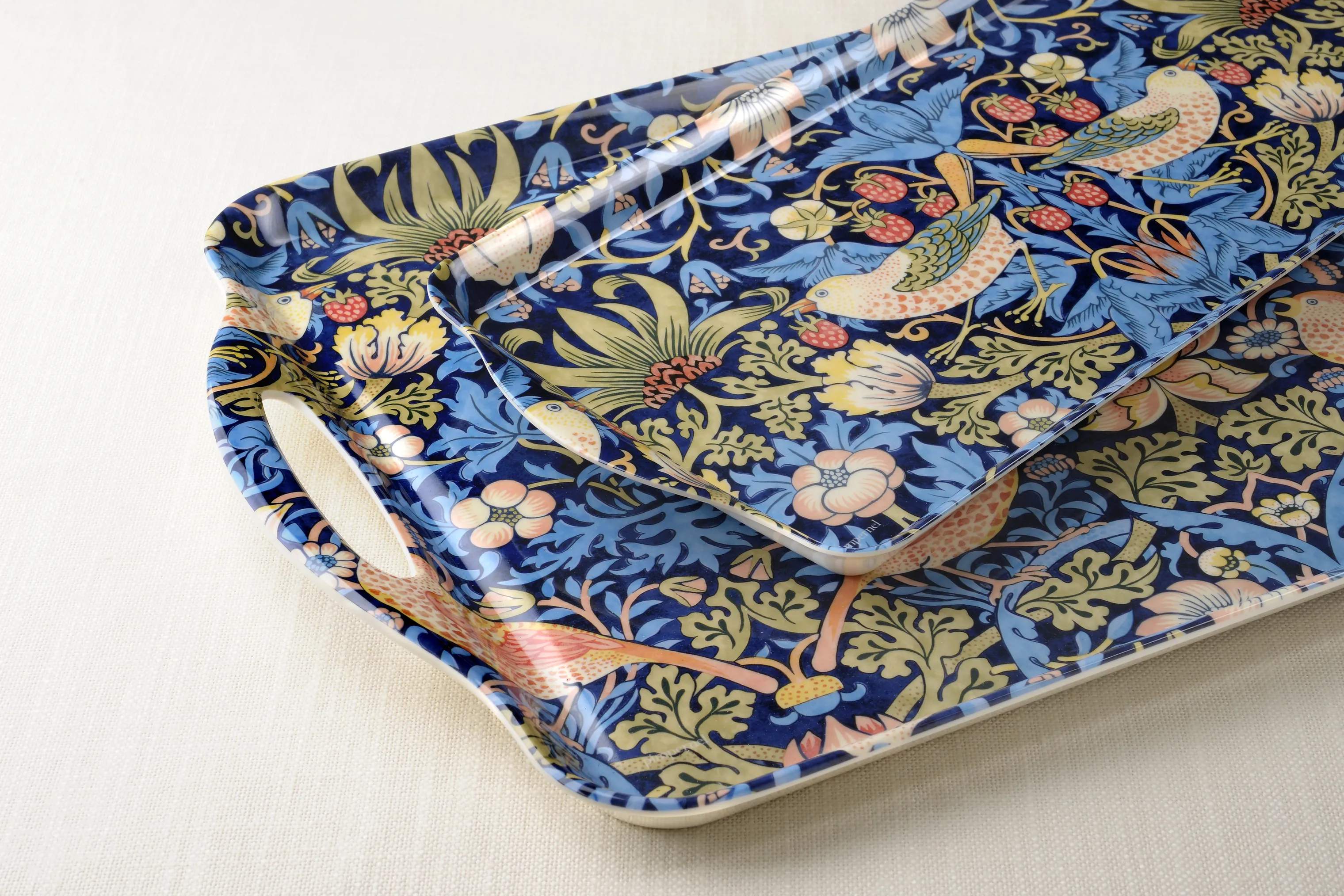 Pimpernel Bakker Morris & Co Strawberry Thief Serveringsbakke i Blå, 2
