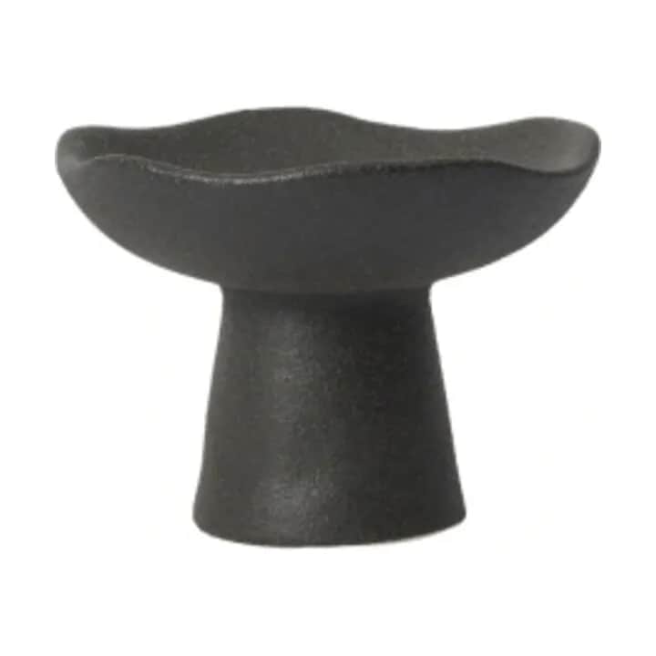 Broste Copenhagen Bloklysestage Momo Lysestage i Sort, 9 cm, 1