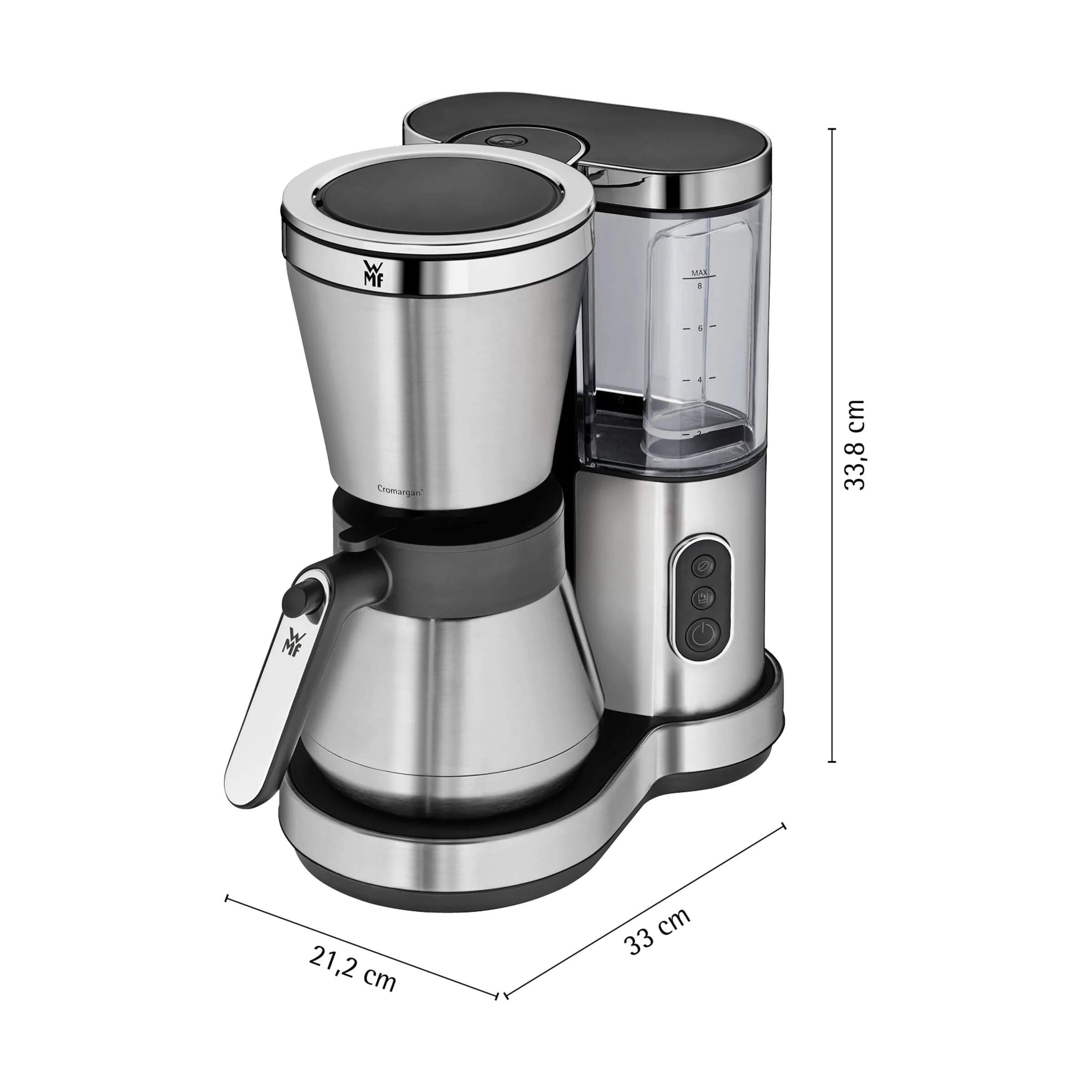 WMF Kaffemaskiner Lono Thermo Kaffemaskine i Sølvfarvet, 11