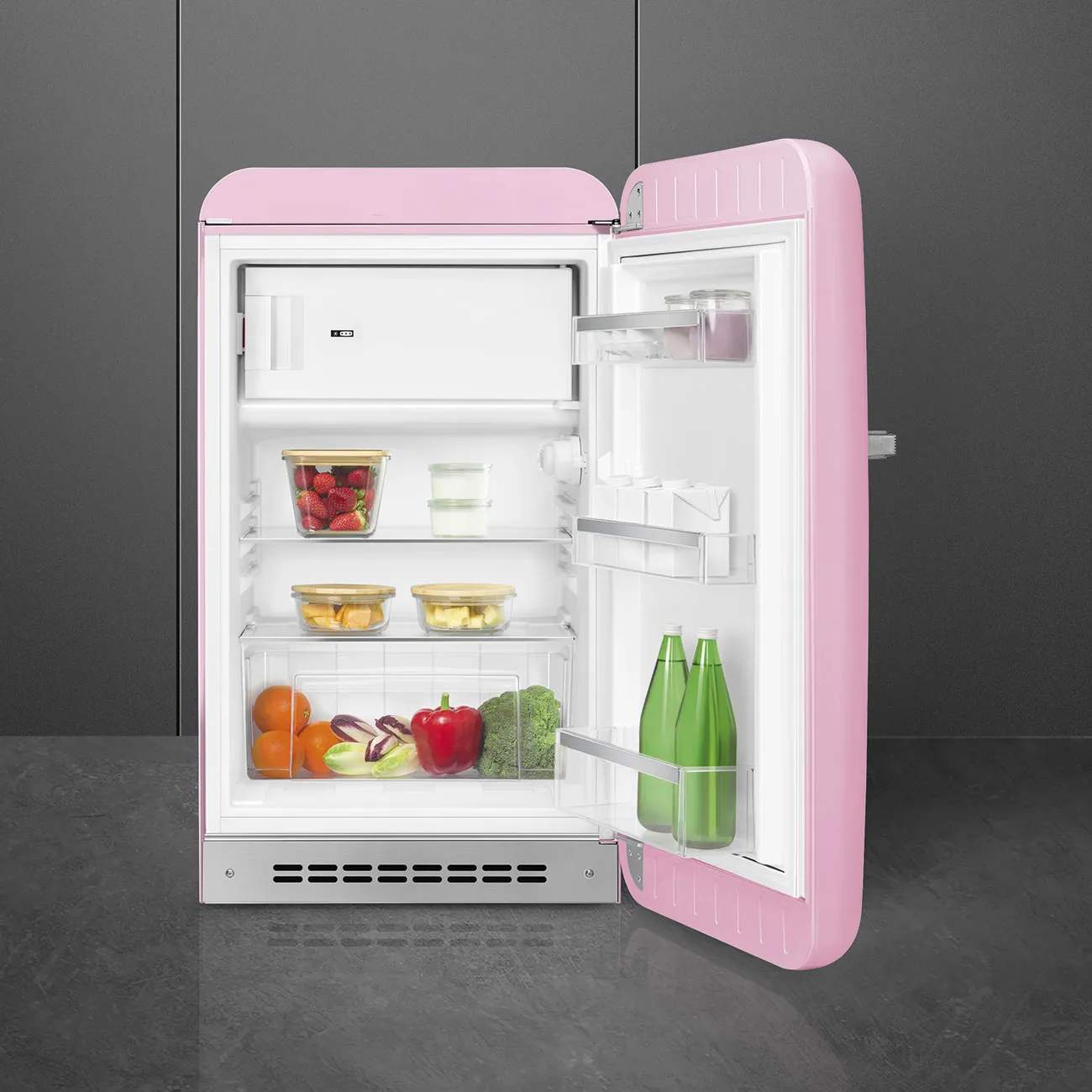 Smeg Køleskabe 50's Style Kølefryseskab i Pink, 2