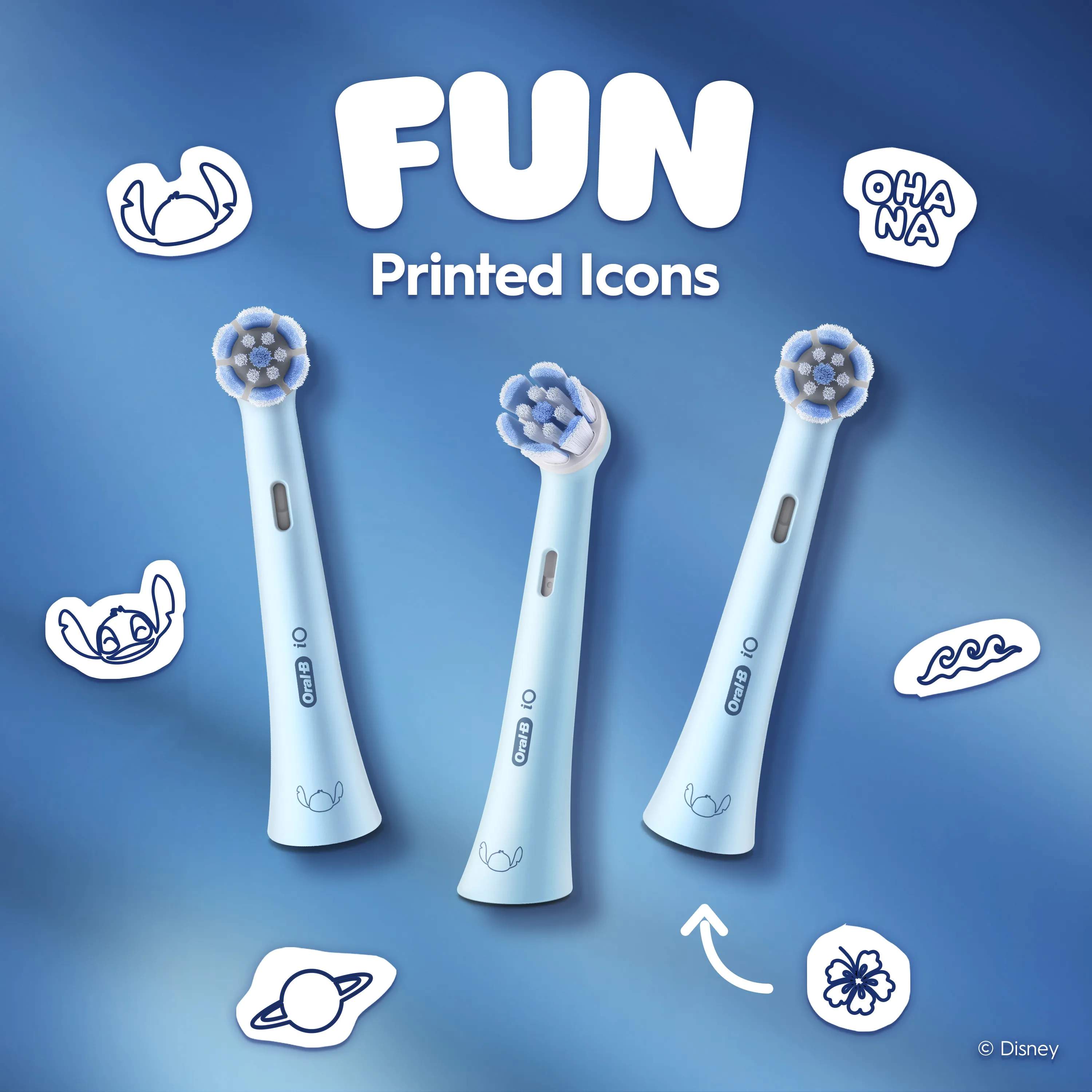 Oral-B Tandbørstehoveder iO Kids Børstehoveder - 3 stk. i Stitch, 5