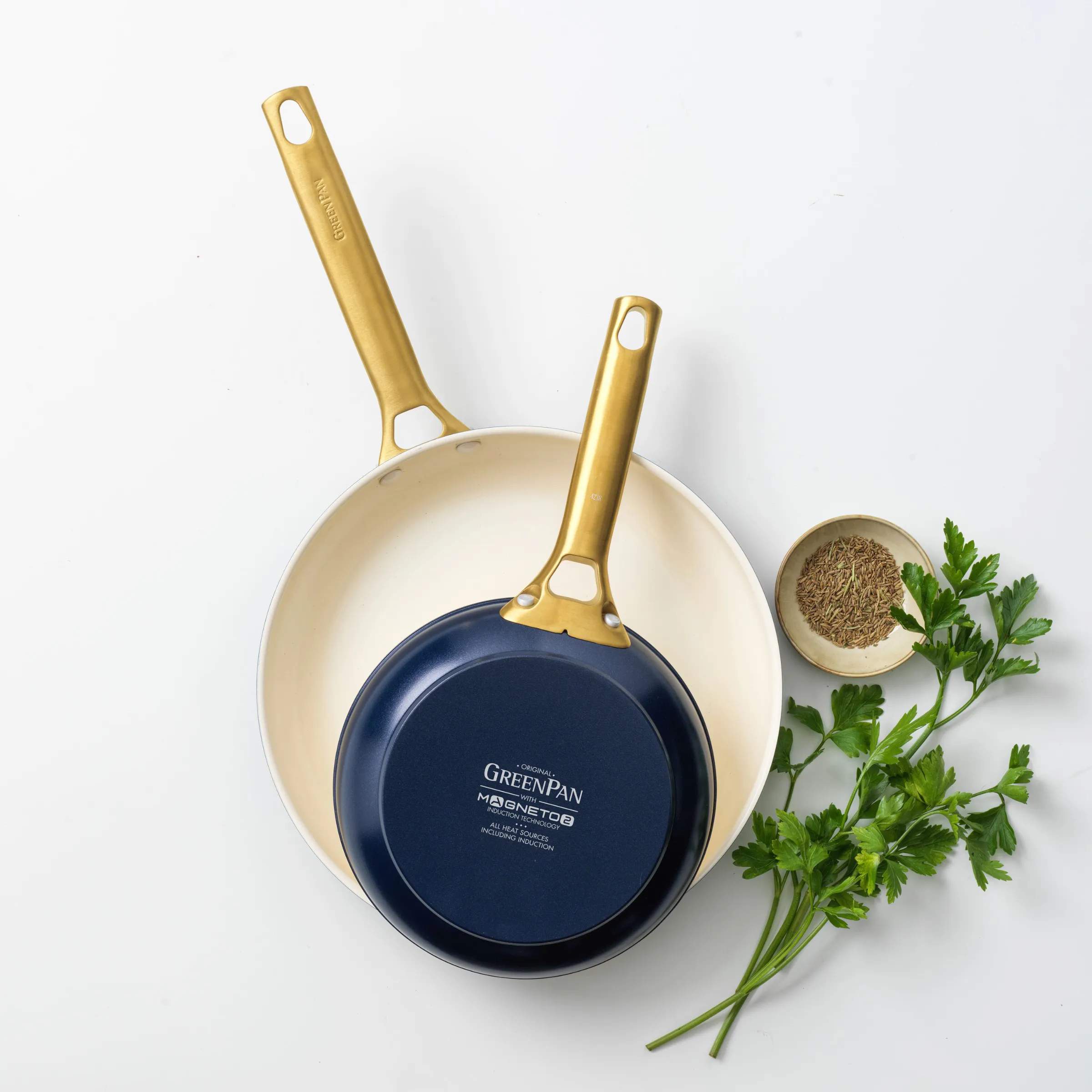 Greenpan Stegepander Padova Reserve Padova Pandesæt - 2 dele i Oxford Blue, Ø 20/26 cm, 6
