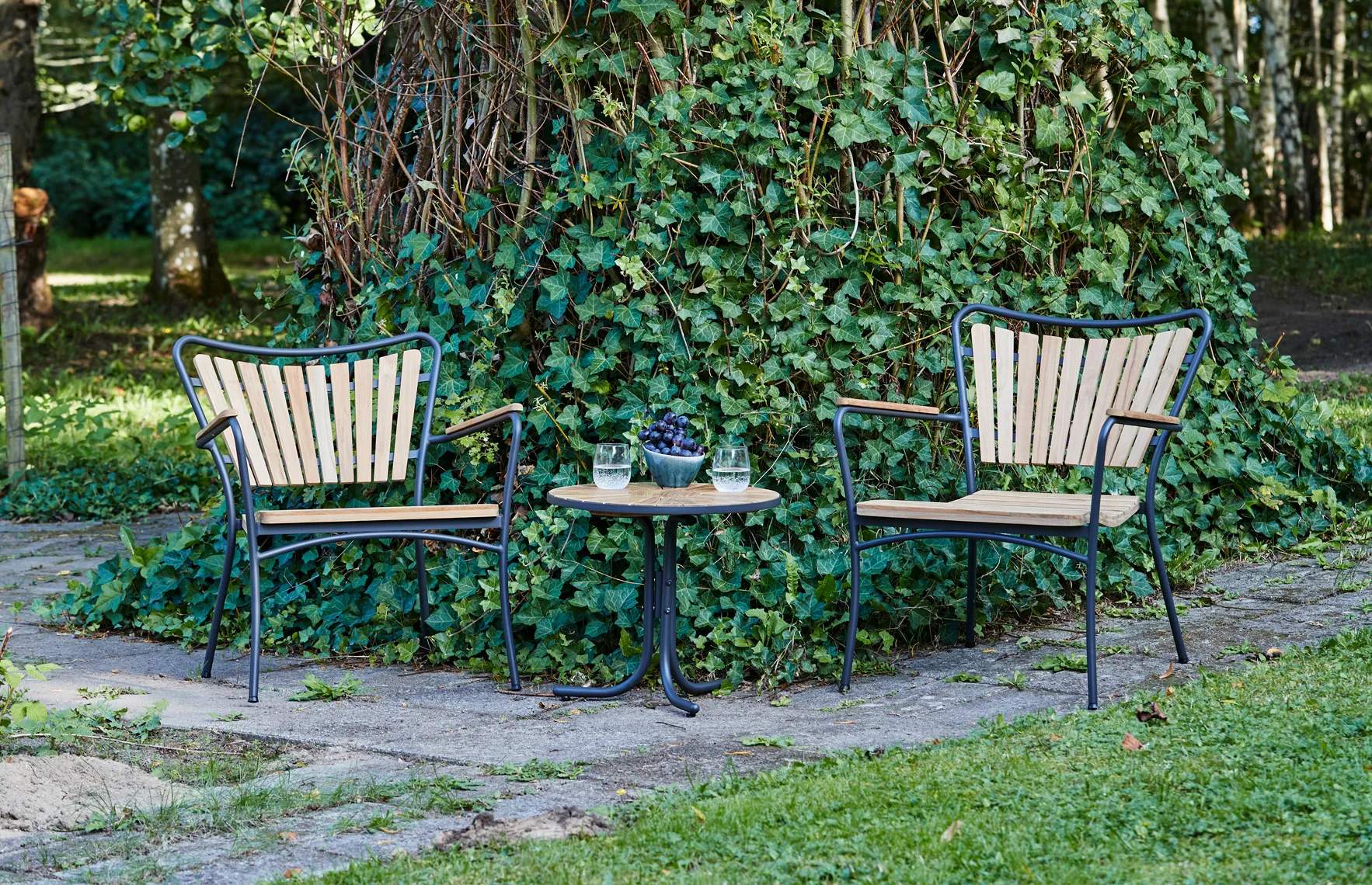 Mandalay Loungestole Marguerit Loungestol i Teaktræ/antracit, 3