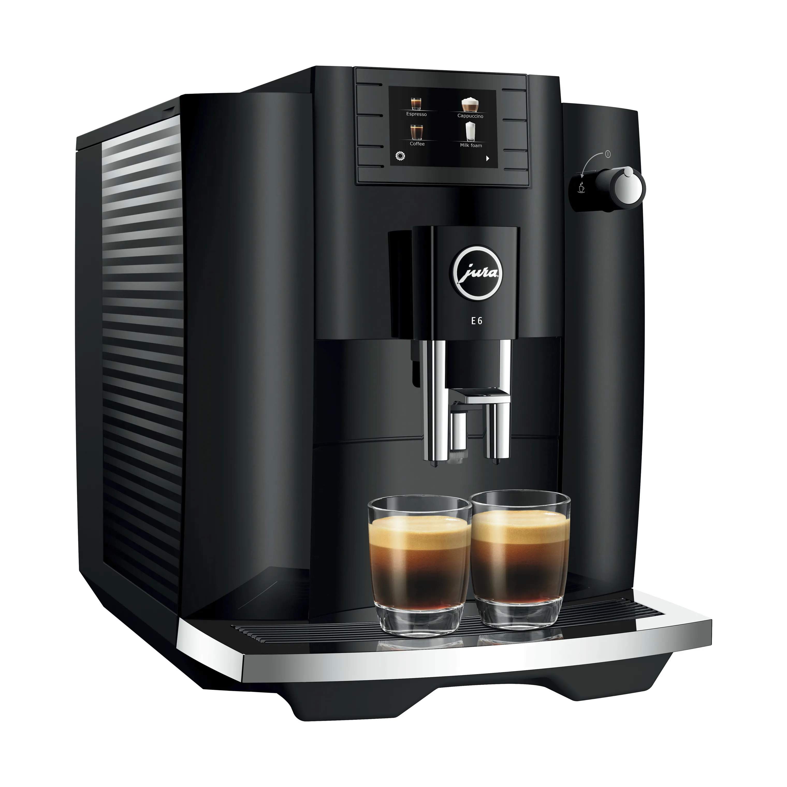 JURA Espressomaskiner E6 (EC) Kaffemaskine i Piano Black, 1