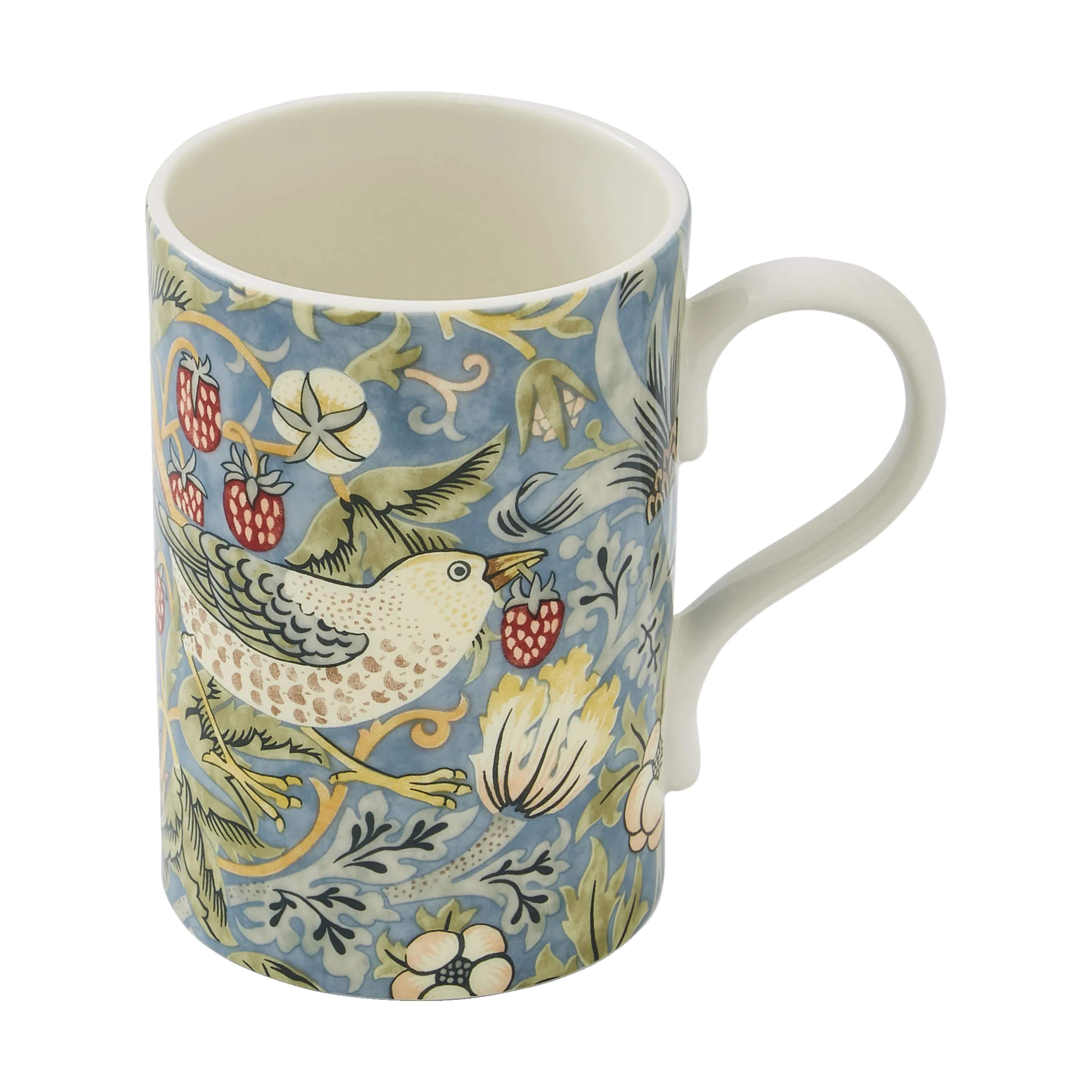 Spode Krus og kopper med hank Morris & Co Krus i Blå/Grøn/gul, 1