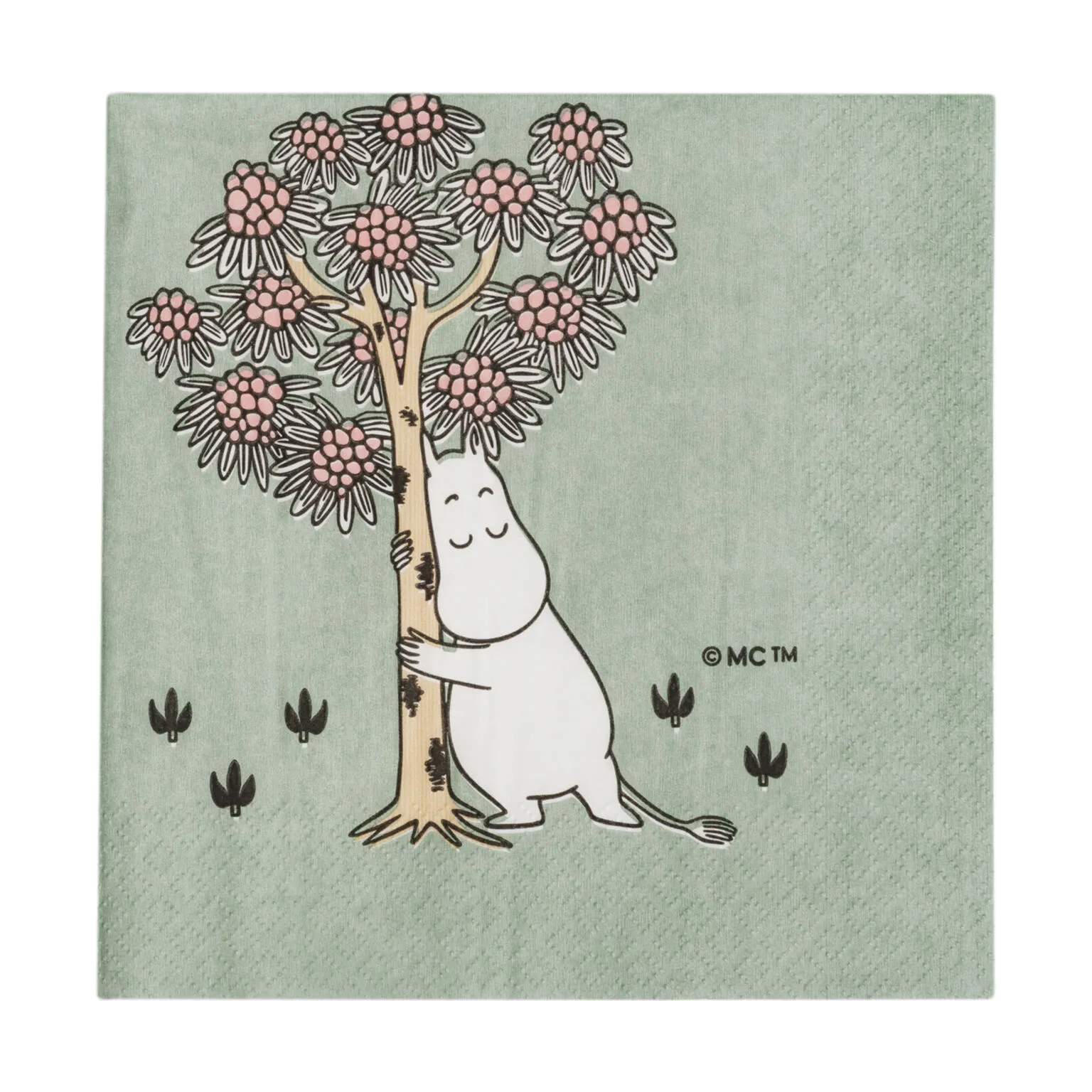 Moomin Arabia Papirservietter Kærlig omsorg Papirservietter - 20 stk. i Multifarvet/grøn, 2