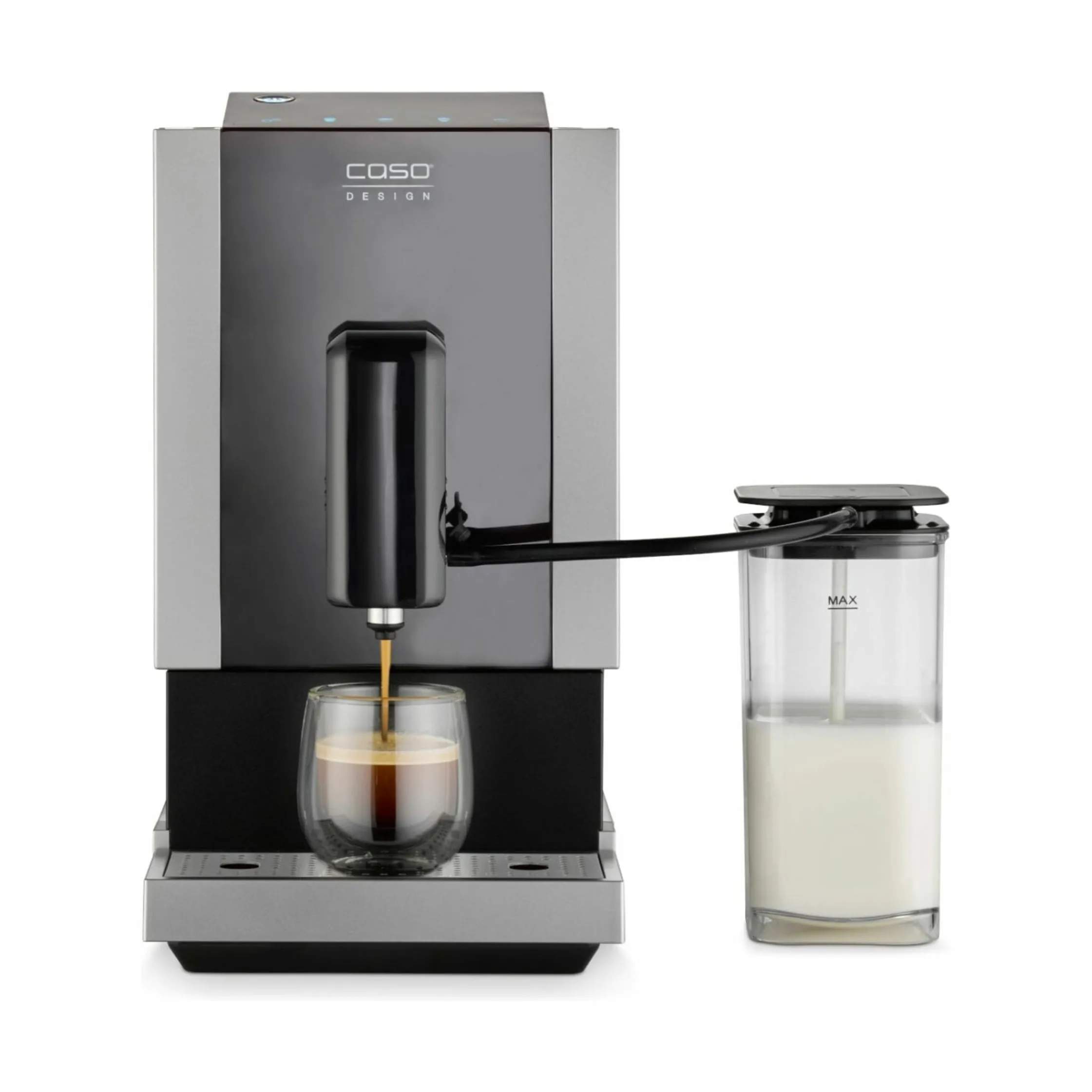 Caso Espressomaskiner Café Crema Touch Fuldautomatisk Kaffemaskine CS1882 i Sort/sølv, 4
