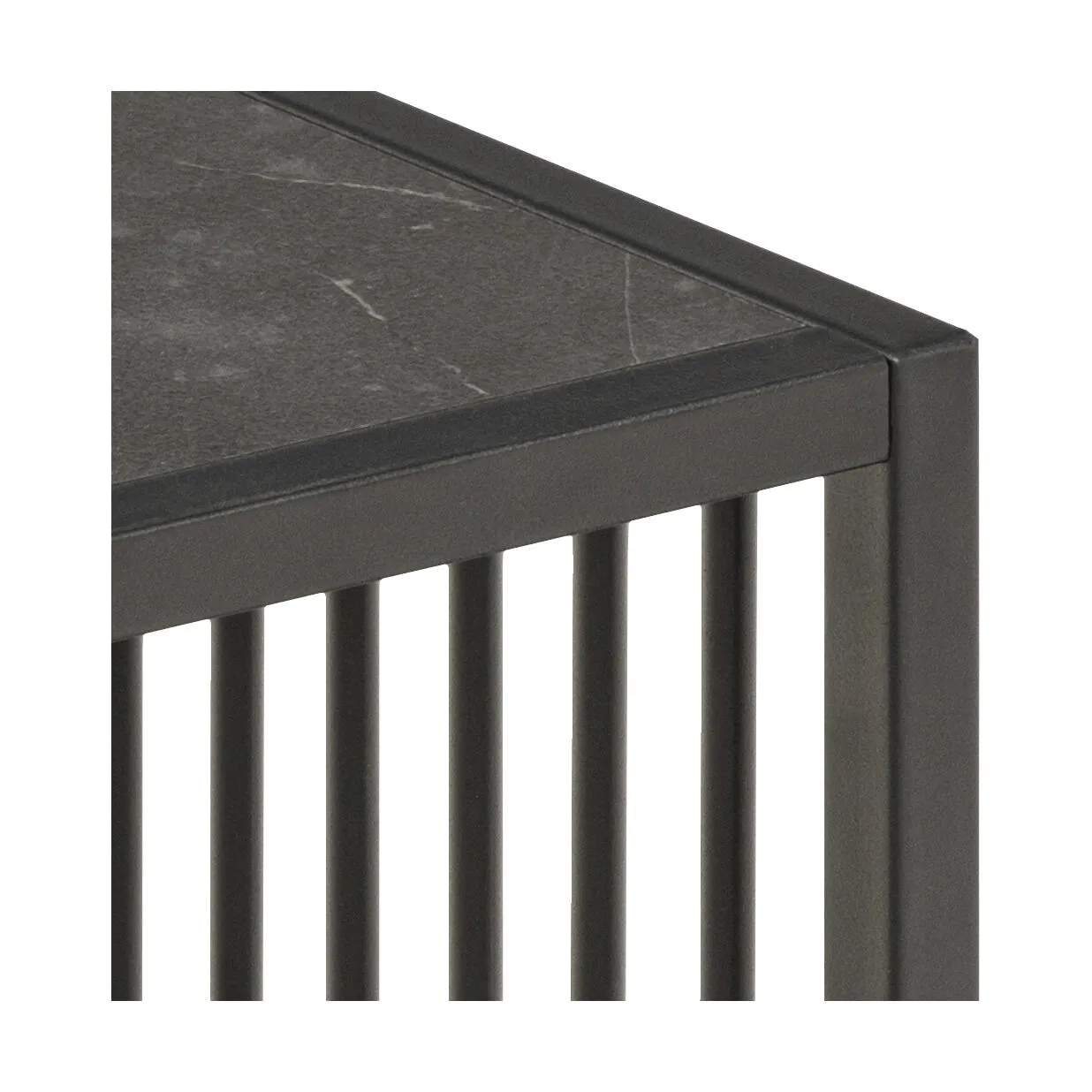 CASA Living Sideborde Strington Hjørnebord i Sort, 40 cm, 5