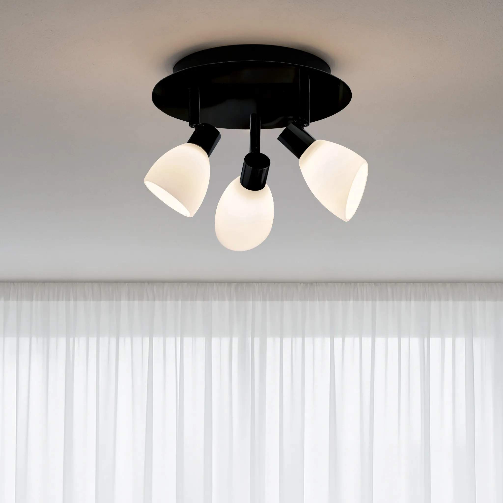 Herstal Loftlamper Cut Spotlight Loftlampe i Sort/opal, 2