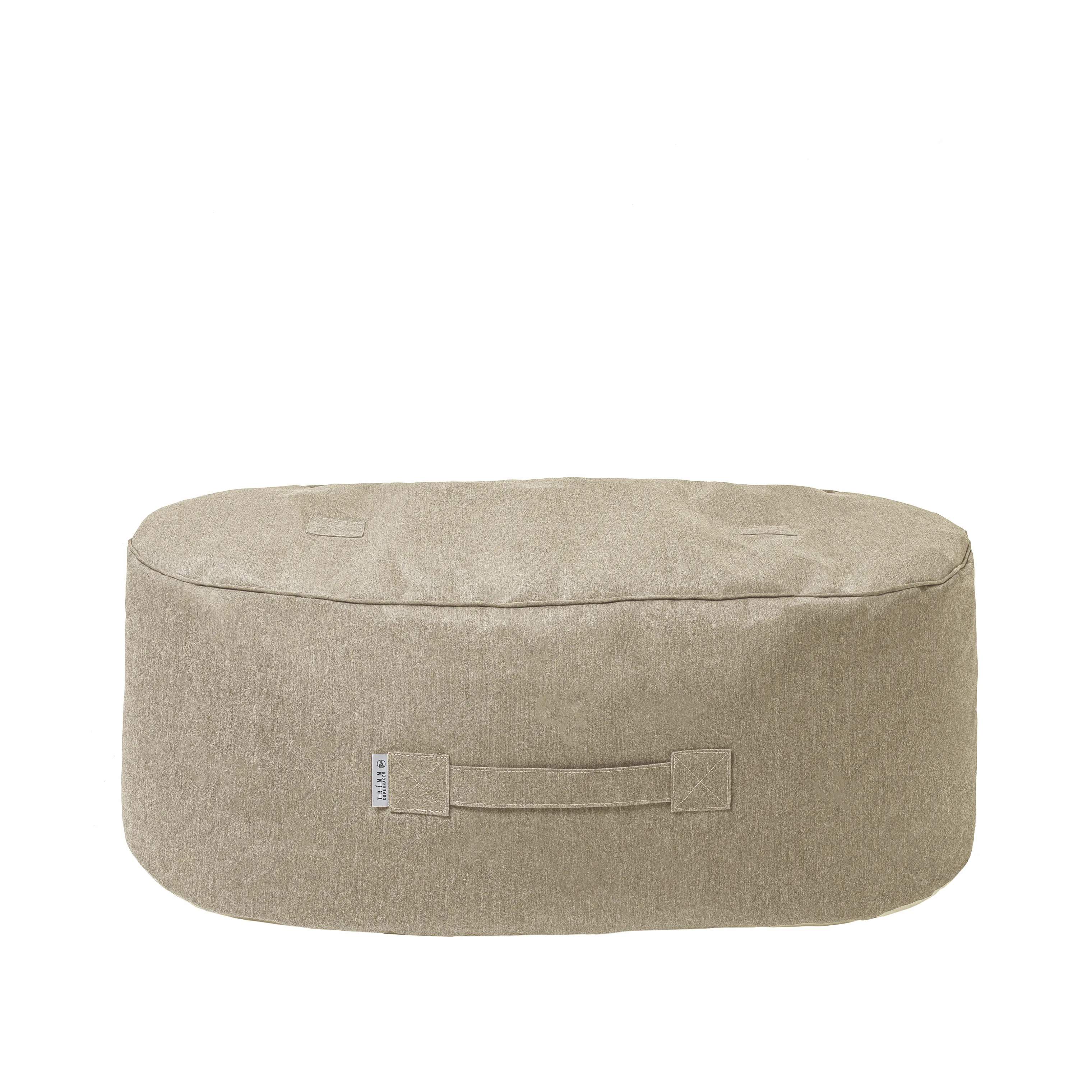 TRIMM Copenhagen Liggestole Oblong Puf i Taupe, 2