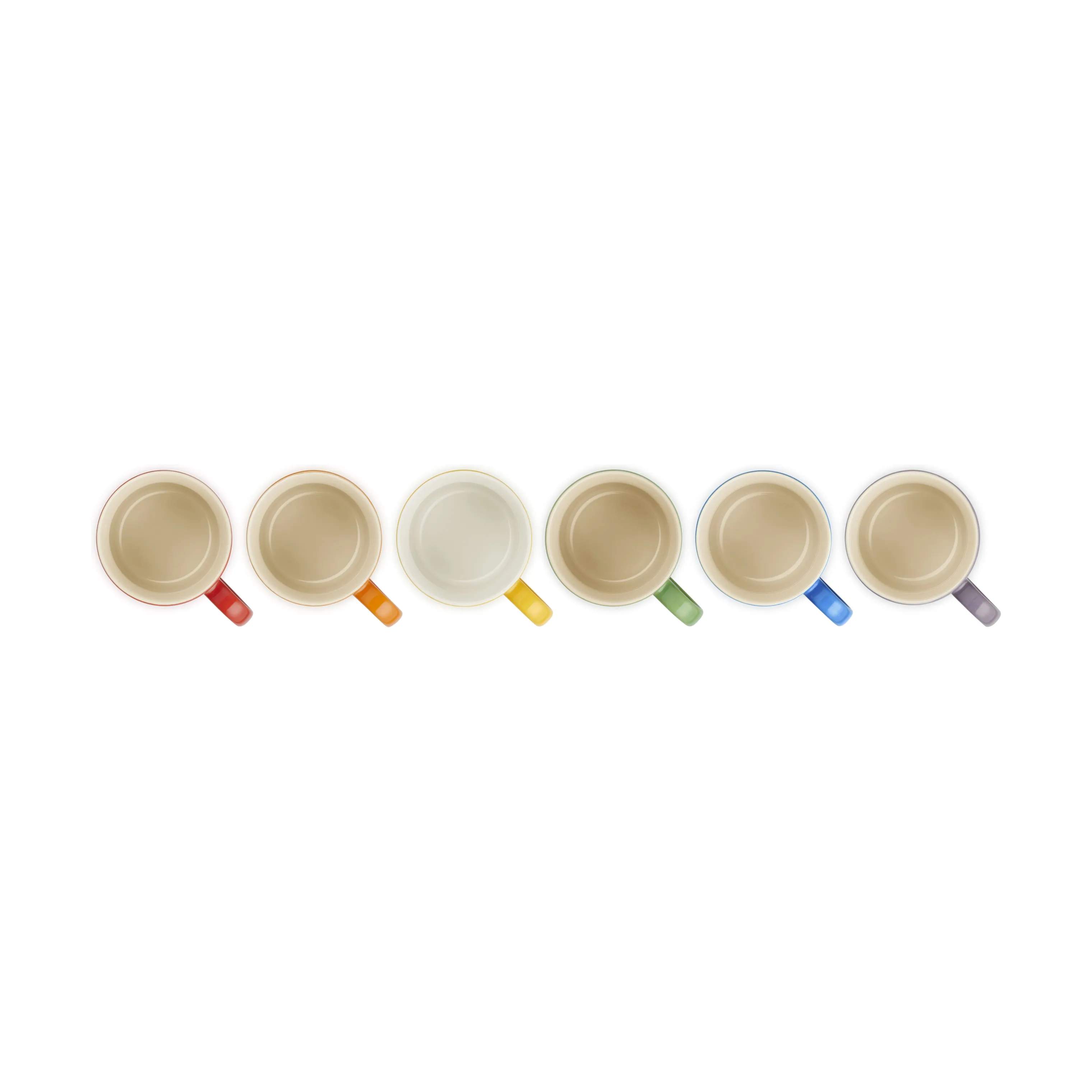 Le Creuset Krus og kopper med hank Rainbow Krus - 6 stk. i Rainbow, 7