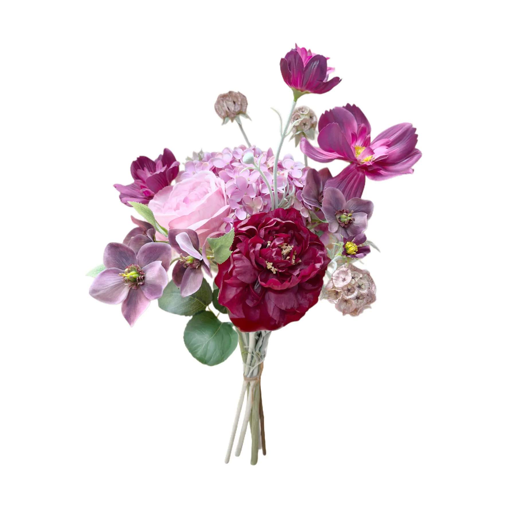 everbloom Kunstige blomster Blomsterbuket i Pink/lyserød/grøn, 1