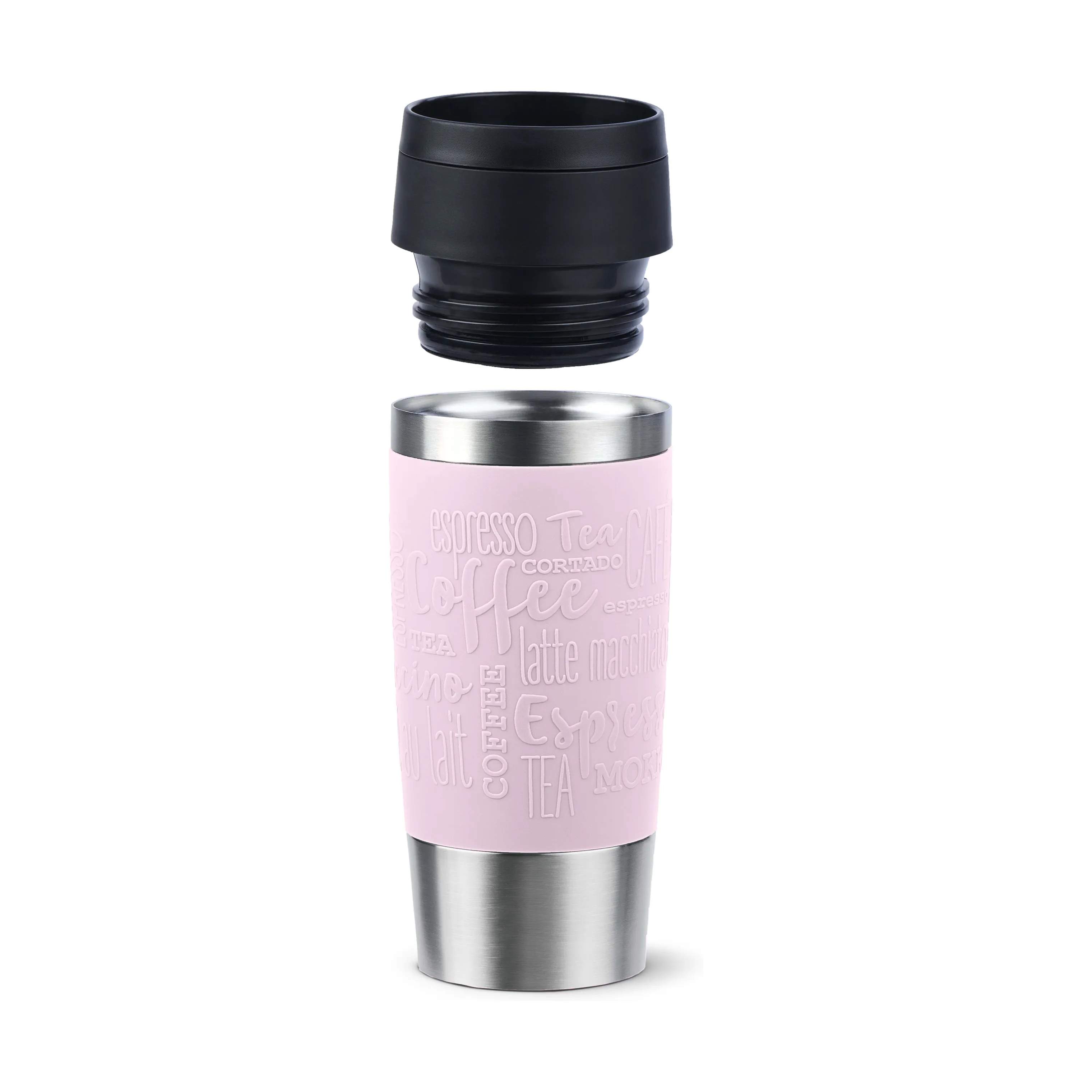 Emsa To go kopper To Go To-Go Classic Rejsekrus i Pastel Pink, 0.36 L, 4