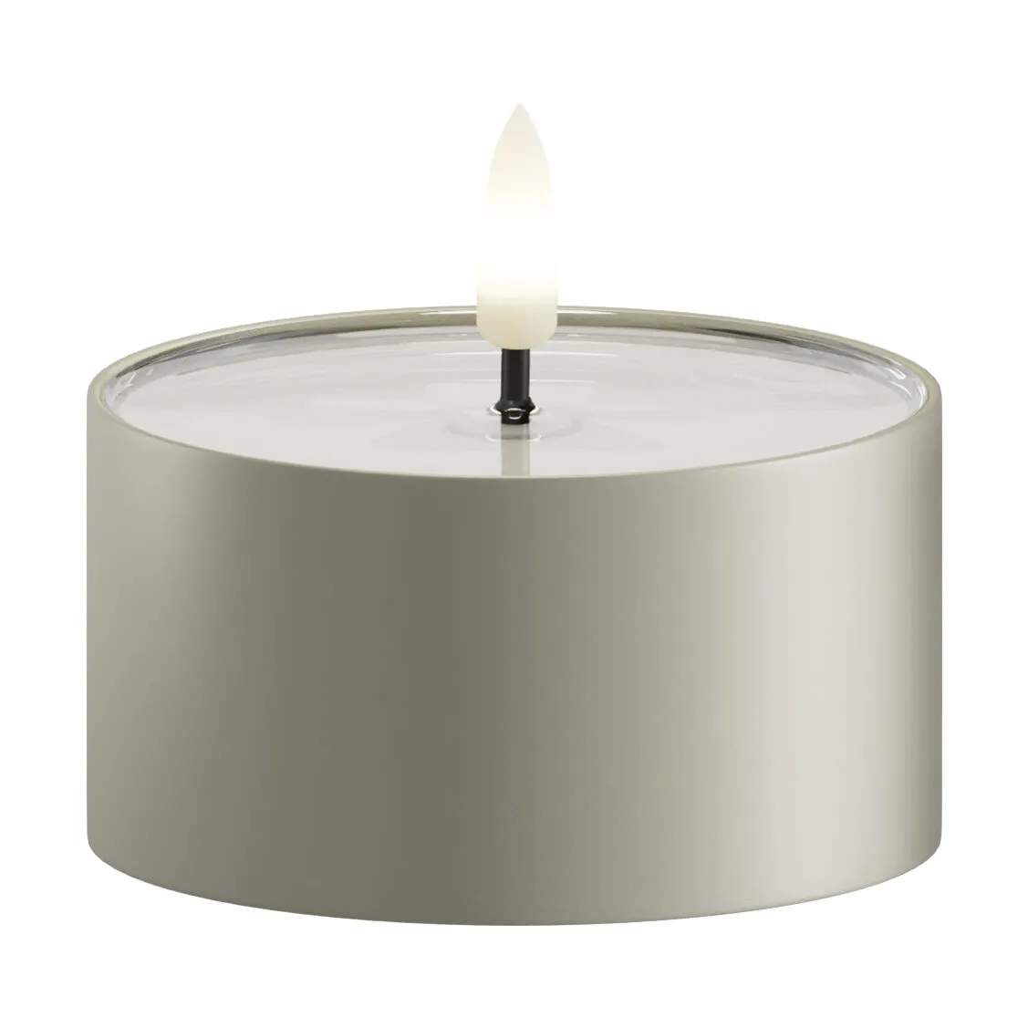 Deluxe Homeart LED-lys Udendørs LED Fyrfadslys - 2 stk. i Salvie grøn , 8 cm, 4