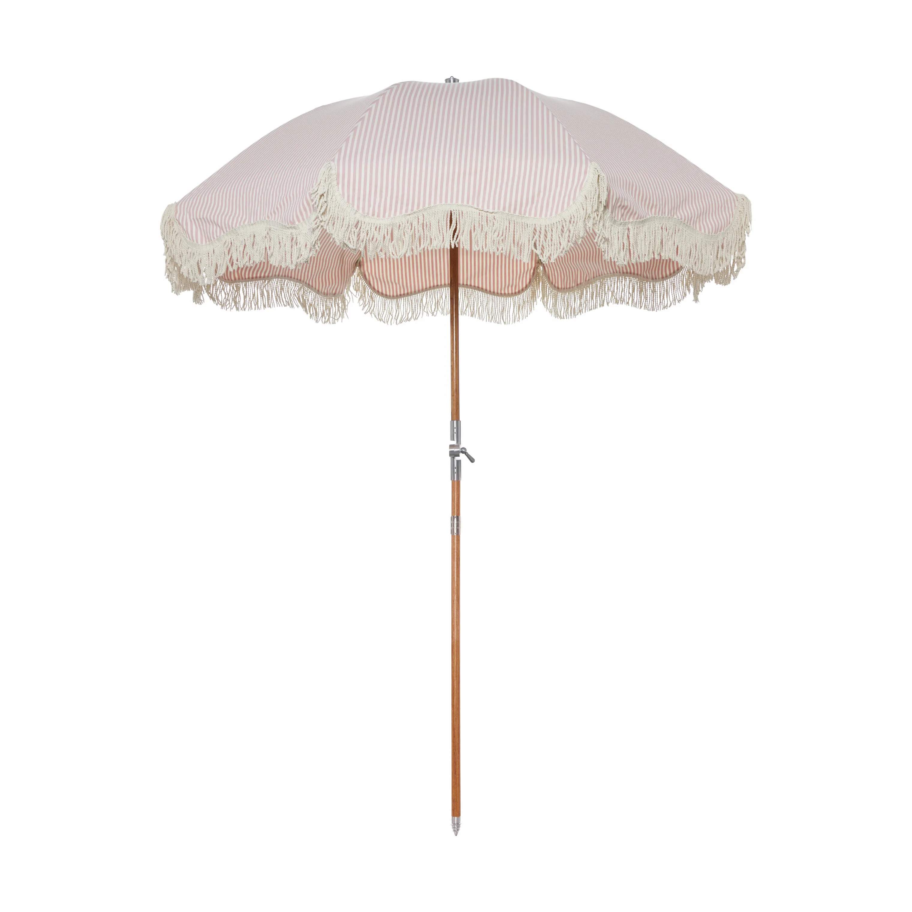 Premium strand Parasol, laurens pink stripe, large