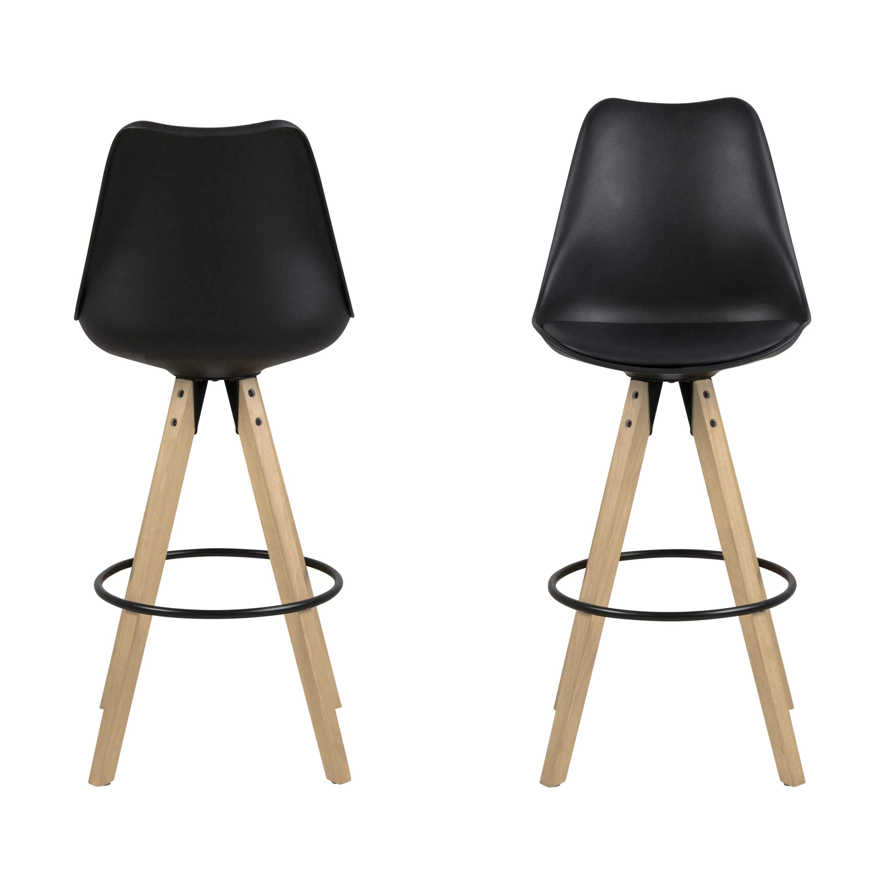 CASA Living Barstole Dima Barstol - 2 stk i Sort, 4