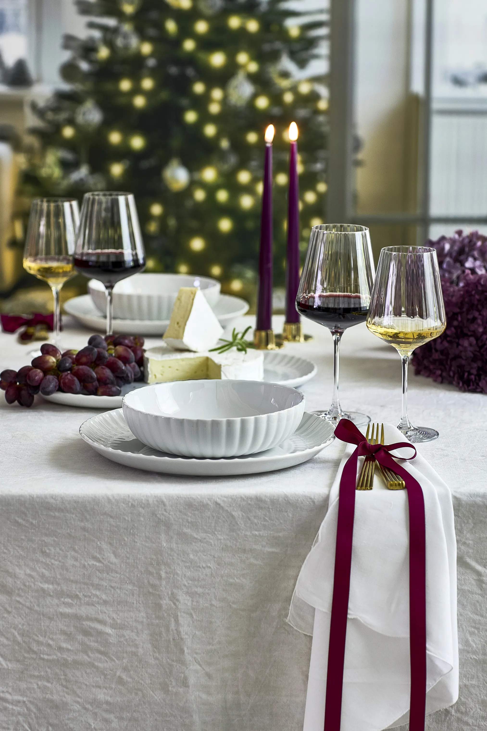 Georg Jensen Serveringsfade Bernadotte Coupe Serveringsfad i Hvid, 2