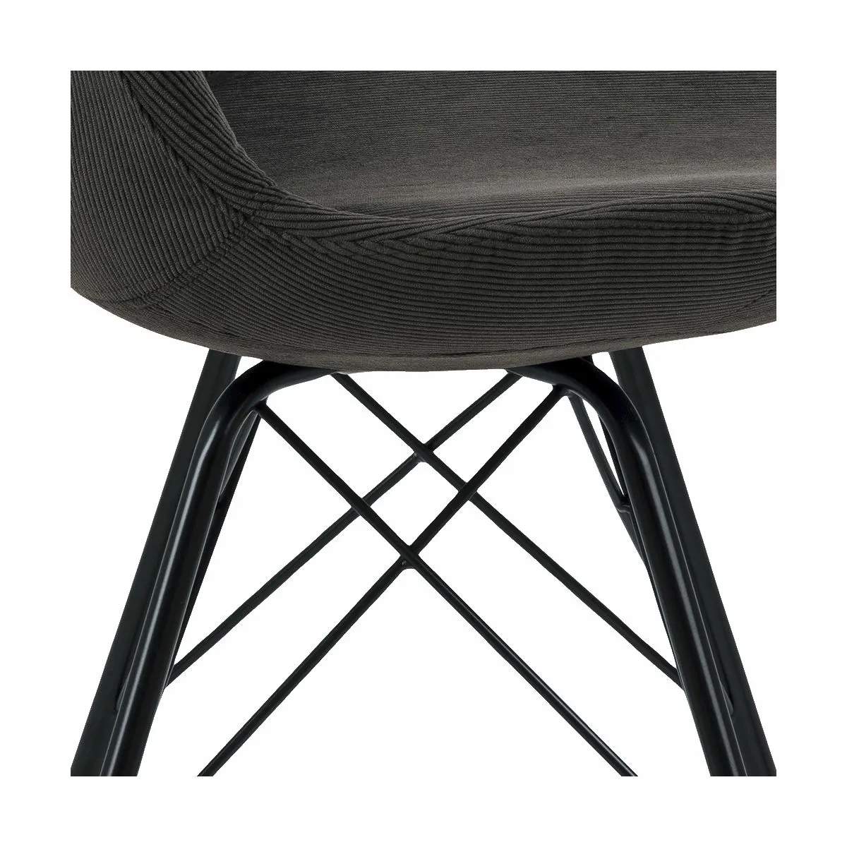CASA Living Spisebordsstole Eris Spisebordsstol - 2 stk. i antracit, 4