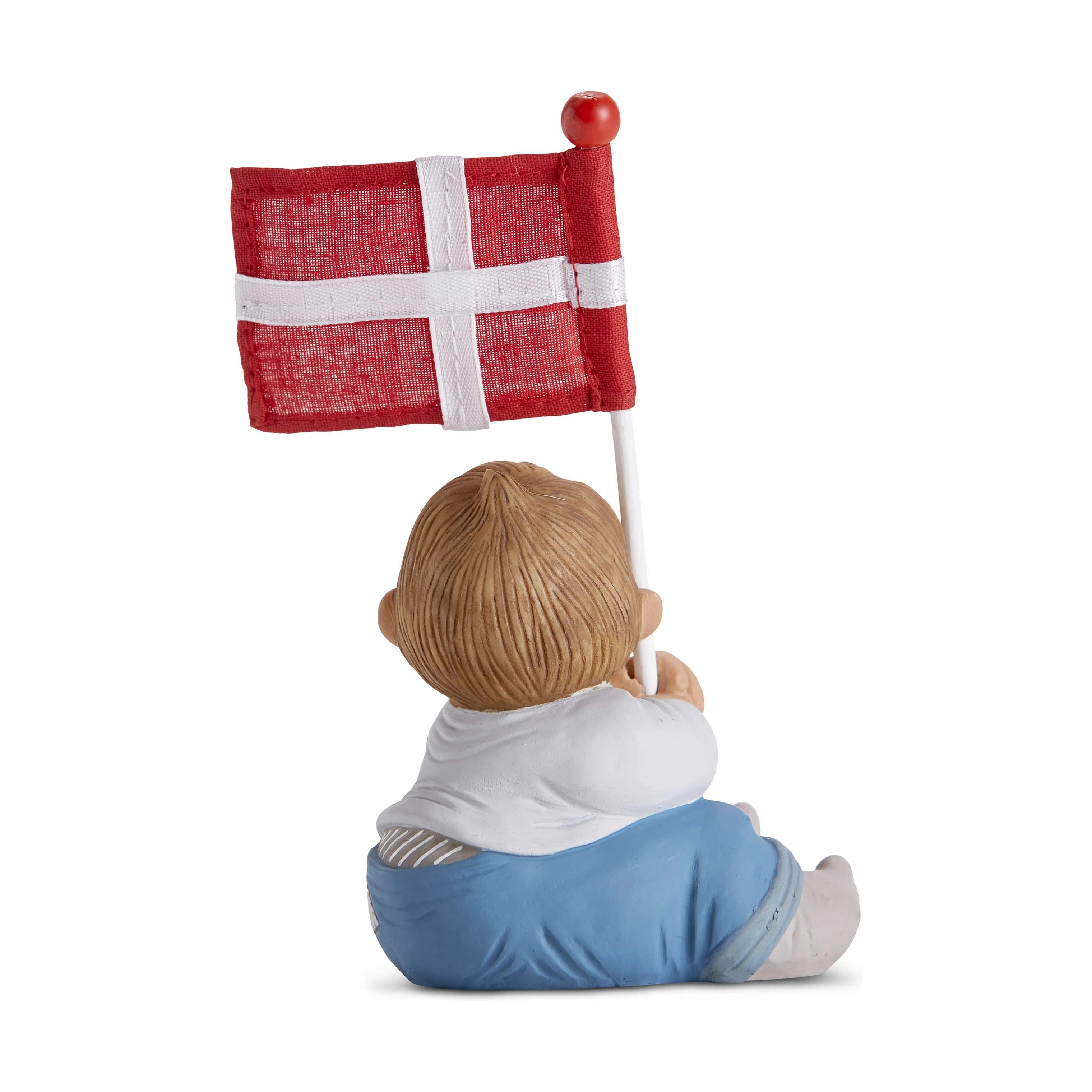 Klarborg Øvrige figurer Fødselsdagsdreng m. flag i Lyseblå, 4