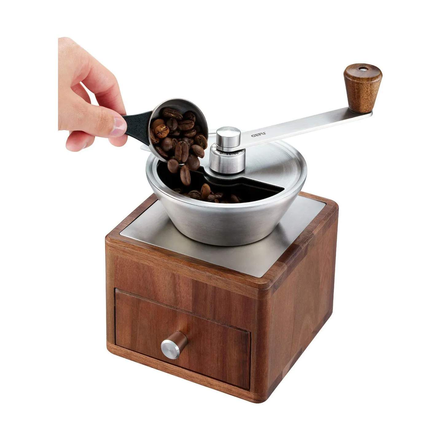 Gefu Kaffekværne Kaffekværn i Brun / Sølv, 3