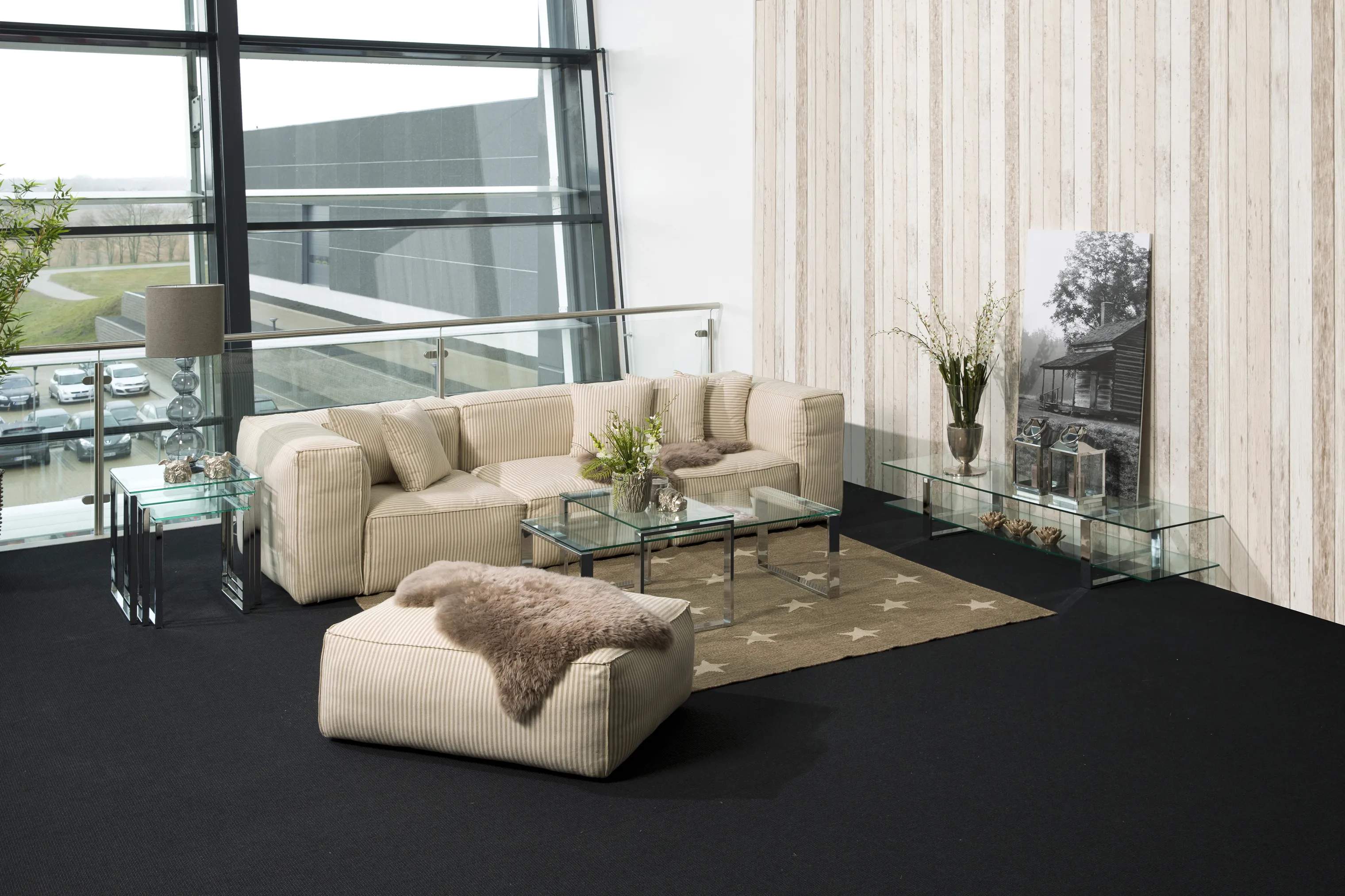 CASA Living Sofaborde Katrine Sofabordssæt - 2 stk i Klar/krom, 2