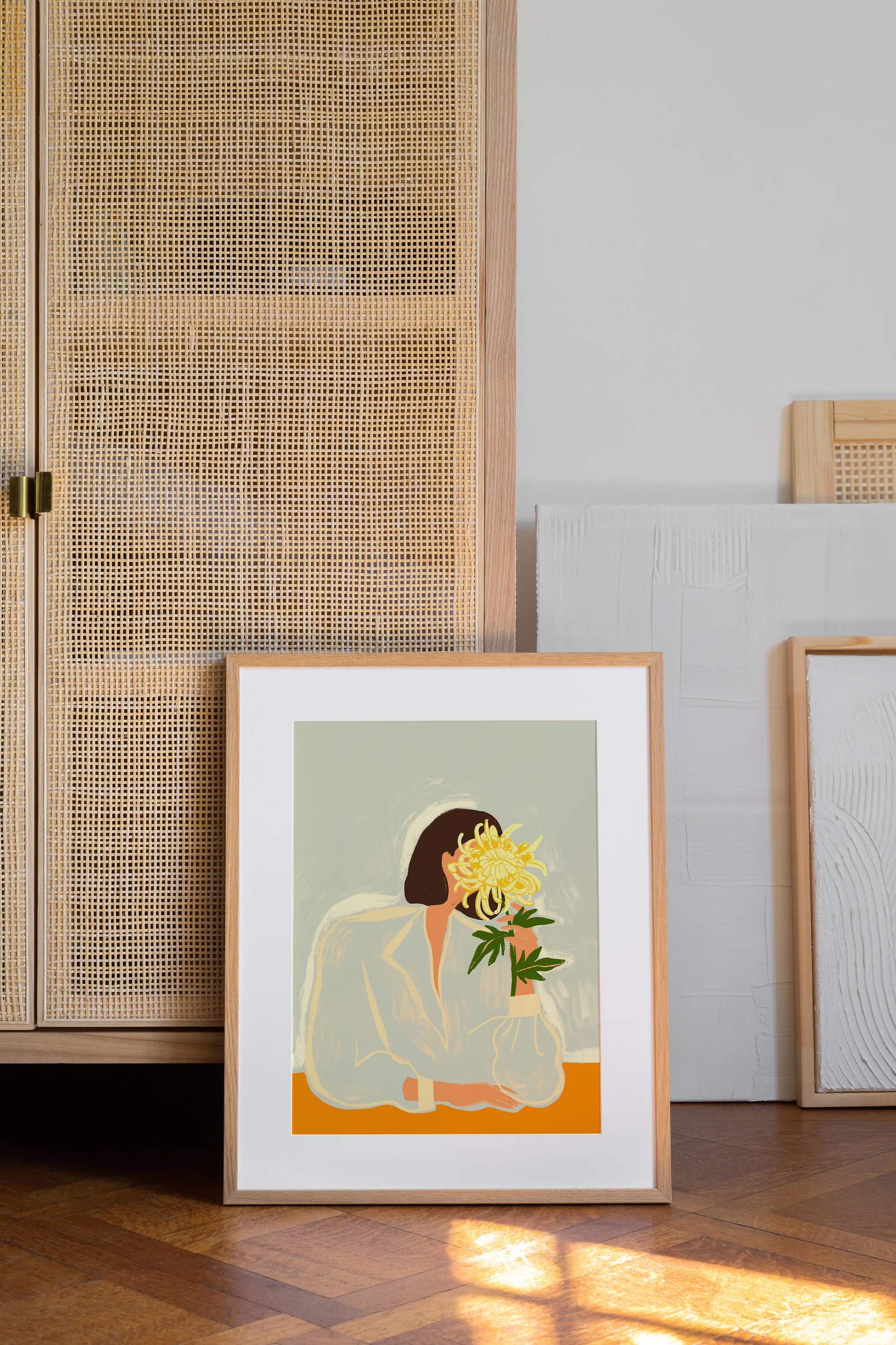 Poster&Frame Plakater Plakat - The Crysanthemum i B50 x L70 cm, 2