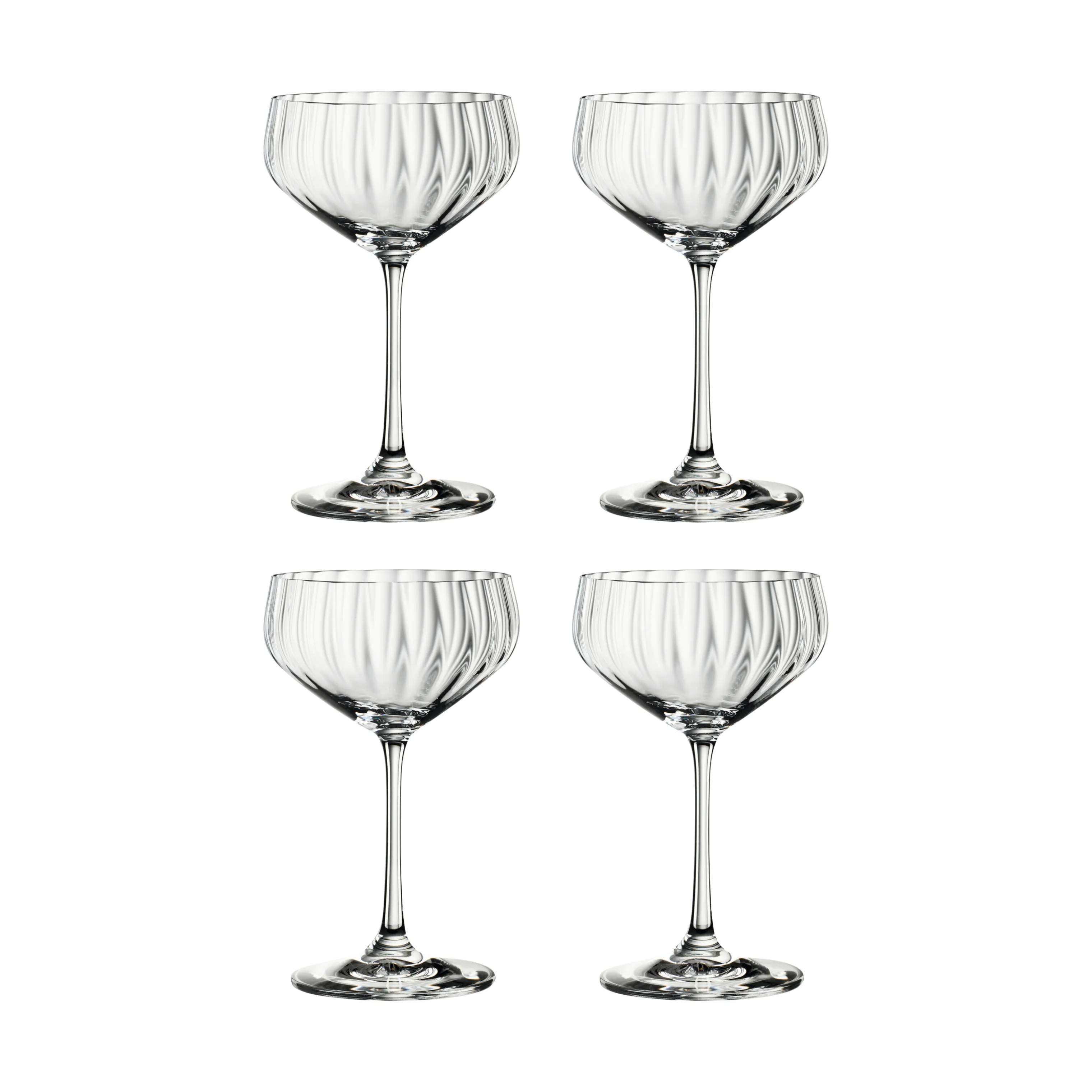 Spiegelau Champagneglas Lifestyle Coupette Glas - 4 stk. i Klar, 1