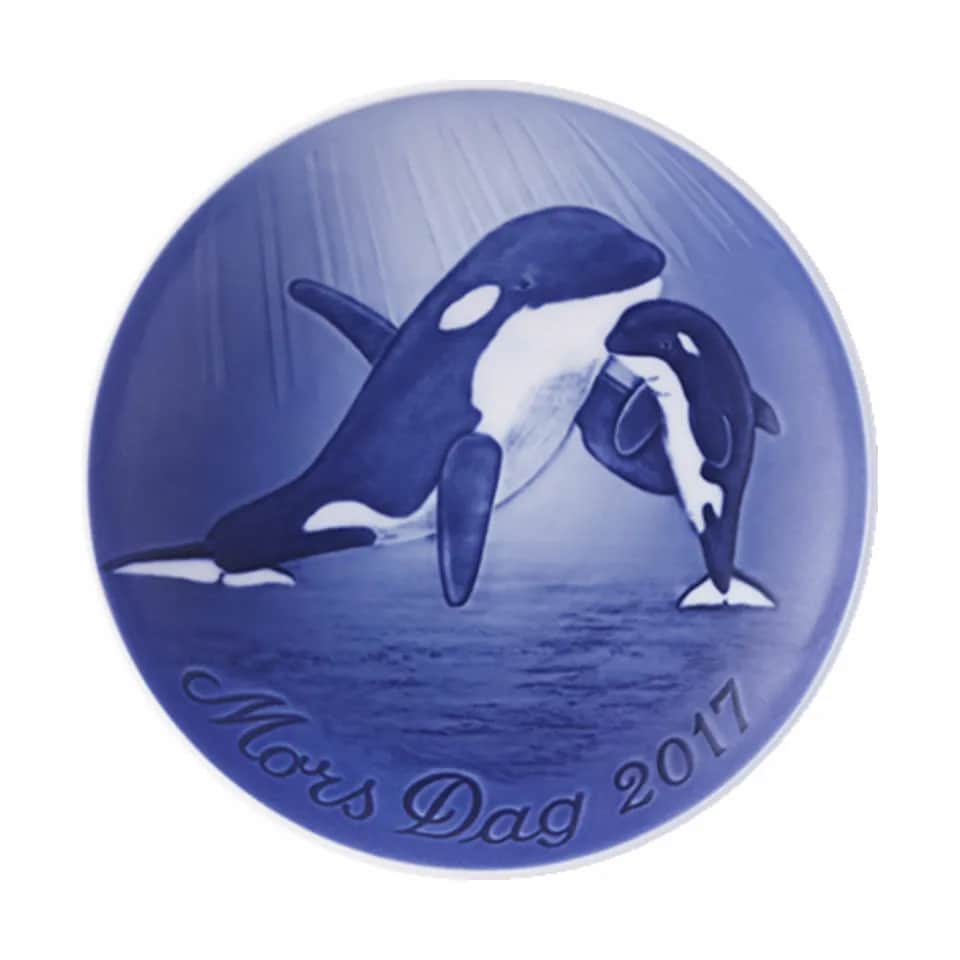 Royal Copenhagen Platter Samlerartikler Bing & Grøndahl Platte 2017 - Mors dag i Blå, 1